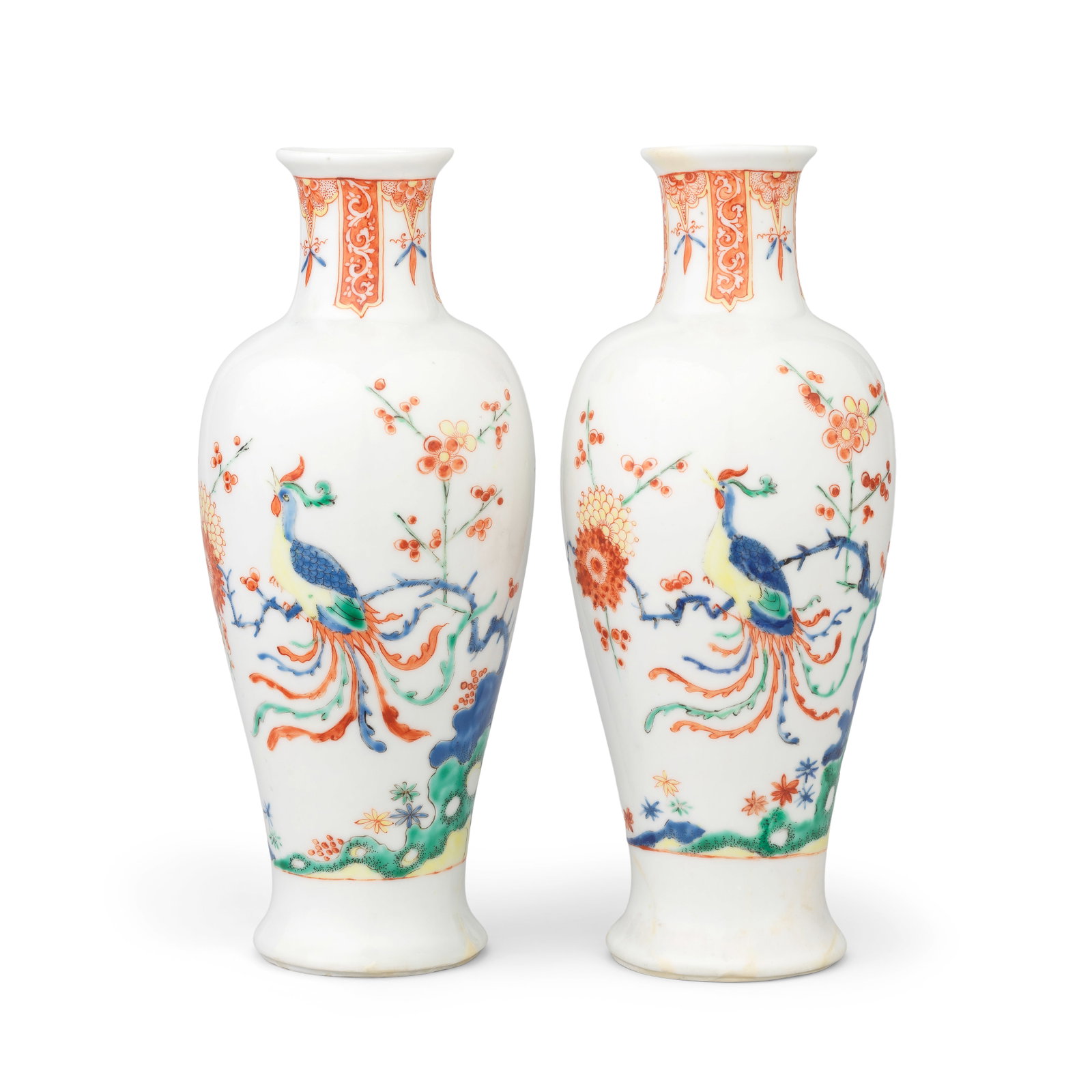 A pair of Chelsea vases, circa 1750-52 (1 of 1)