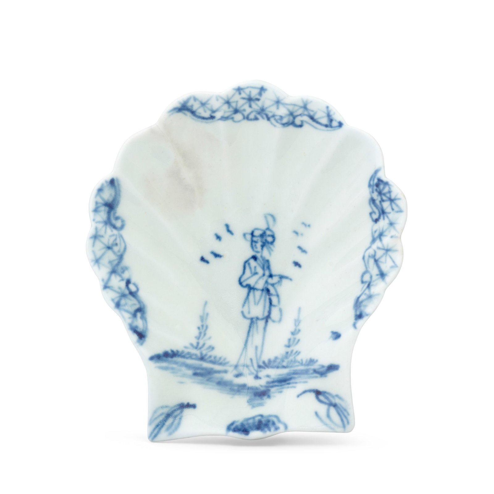 A Lund's Bristol scallop shell pickle dish, circa 1750 (1 of 1)