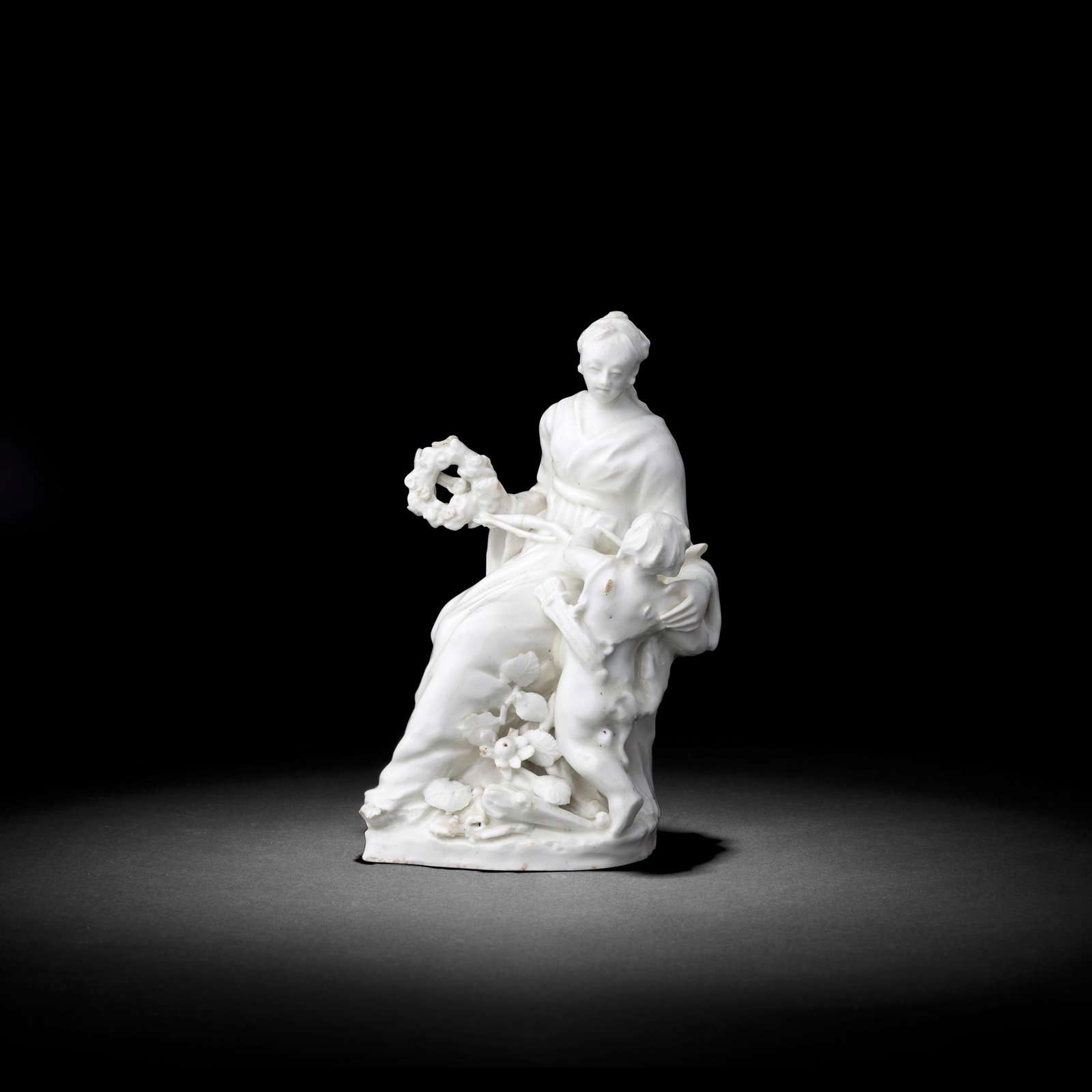 A rare Bow figure of the muse 'Erato', circa 1750-52 (1 of 1)