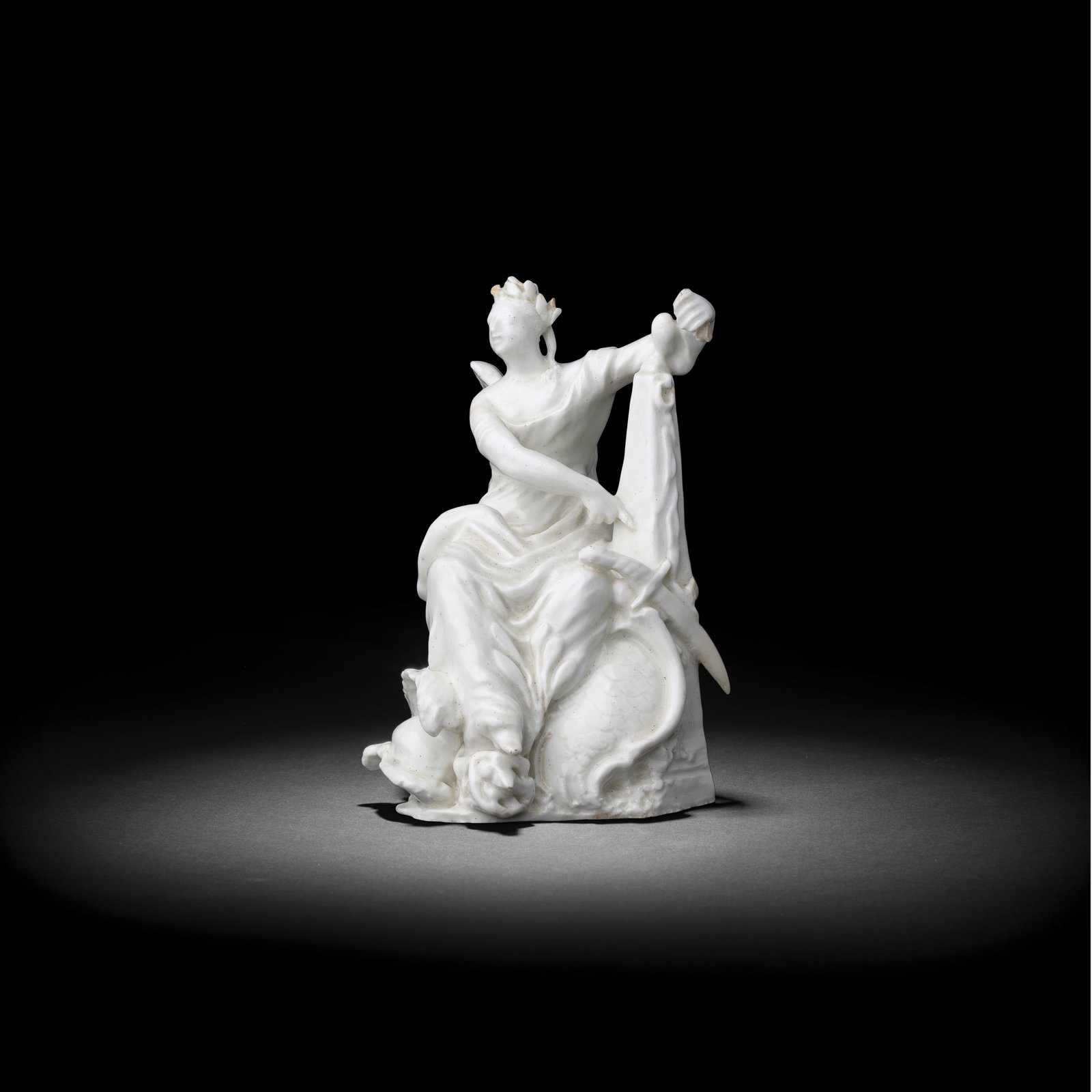 A Bow figure of a muse, probably 'Calliope', circa 1750-52 (1 of 1)