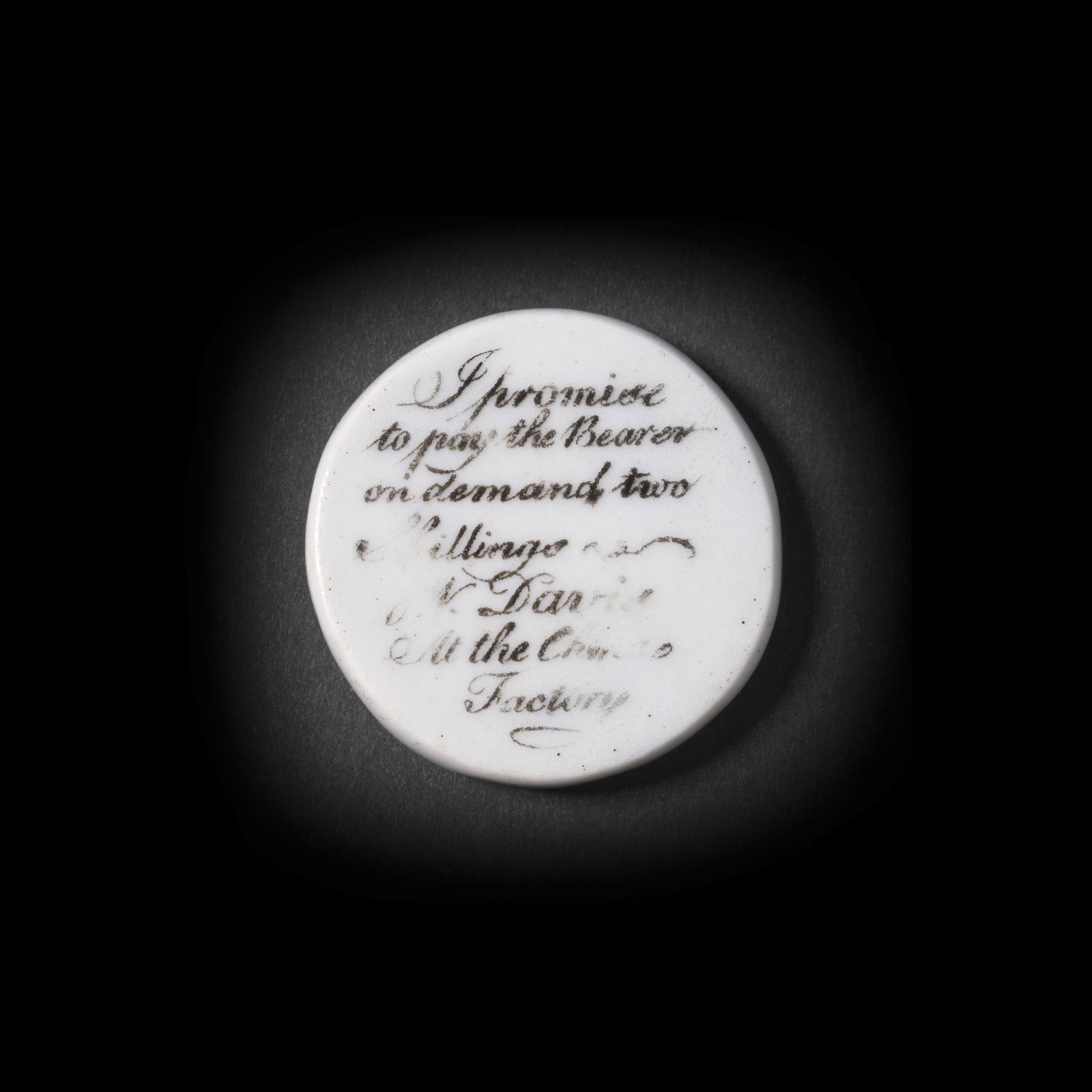A very rare Worcester trade token, circa 1768-82 (1 of 1)