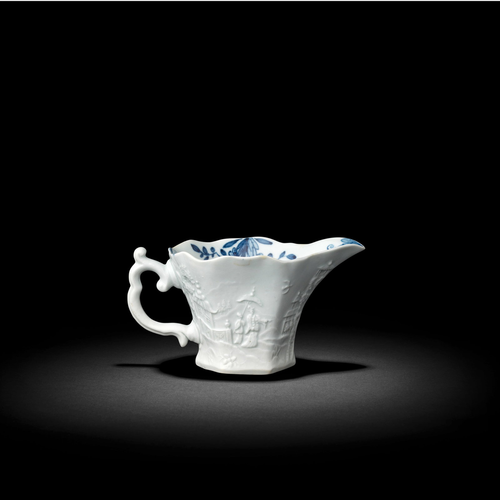A Worcester 'Wigornia' creamboat, circa 1754 (1 of 1)