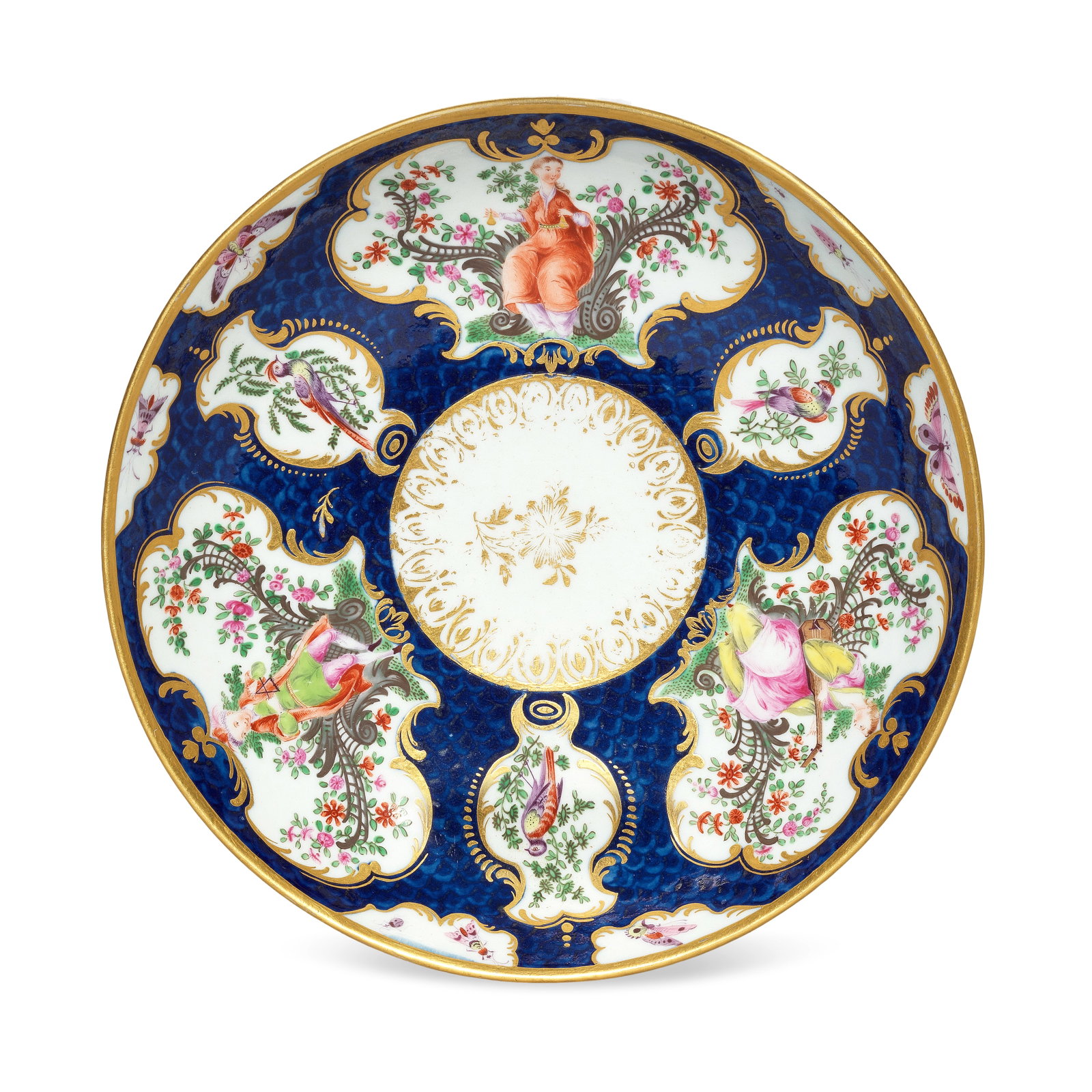 A fine Worcester saucer dish, circa 1768 (1 of 1)