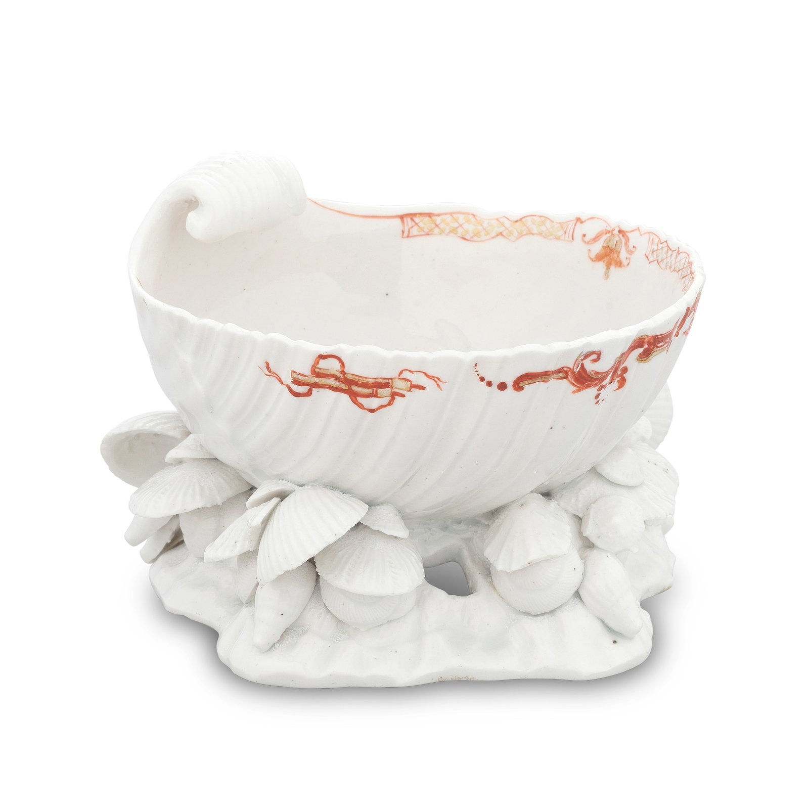 A rare Liverpool (William Reid) shell salt, circa 1758-60 (1 of 1)