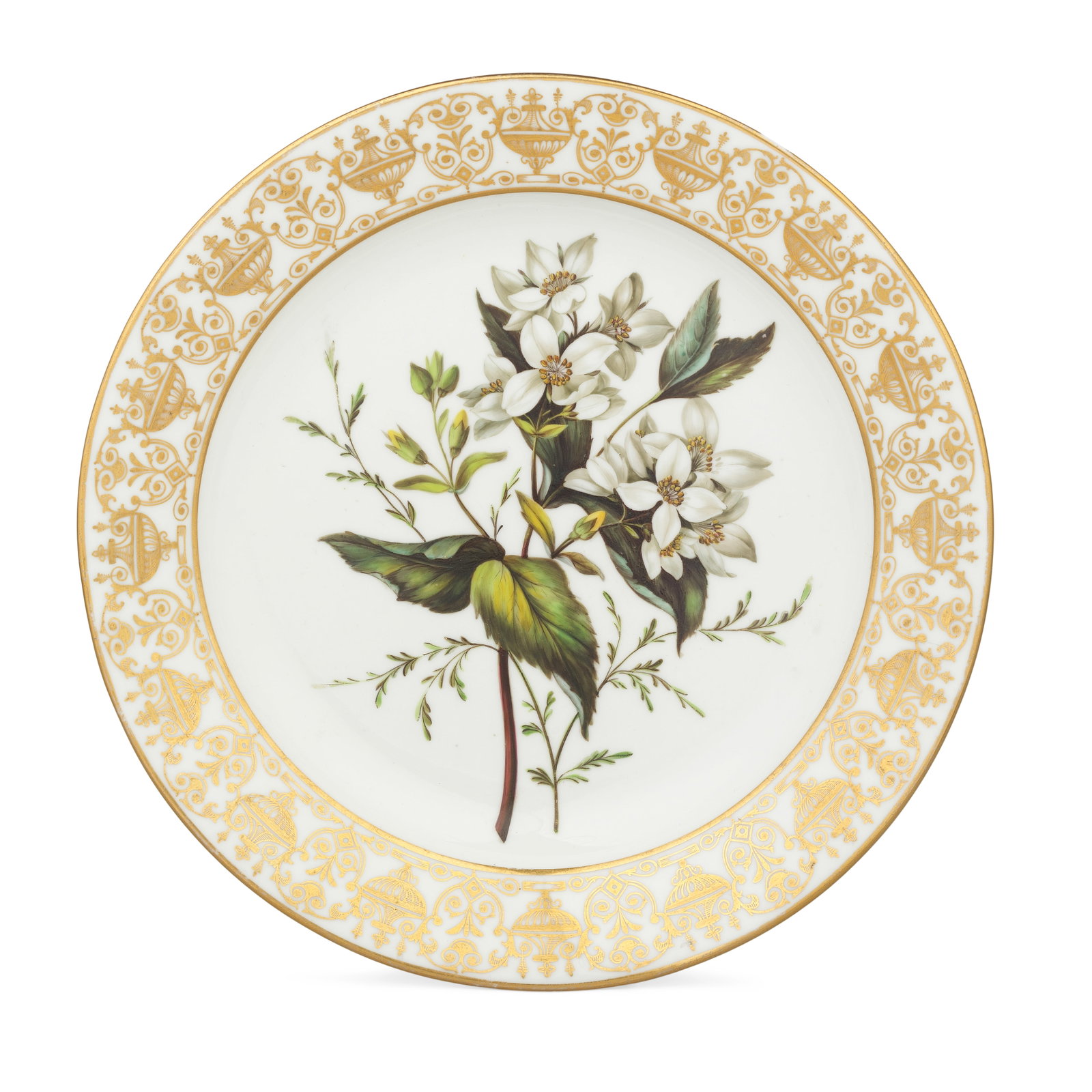 A fine Swansea plate from the Marquess of Exeter Service, circa 1815-17 (1 of 1)