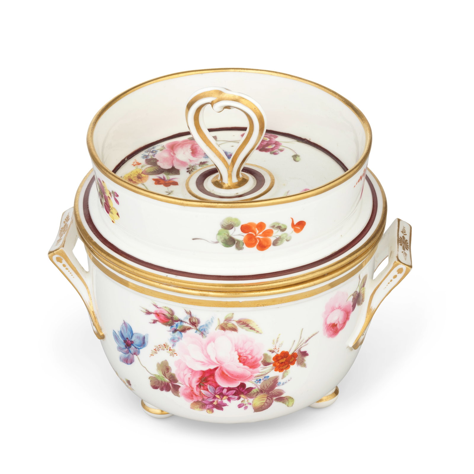 An important Nantgarw ice pail, cover and liner by Thomas Pardoe, circa 1818-20 (1 of 1)