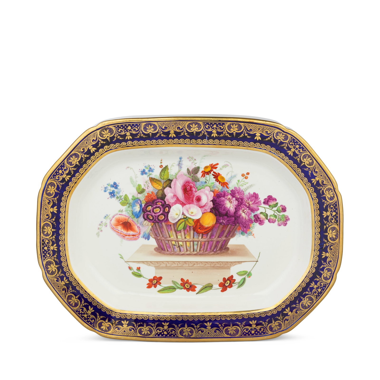 A rare Swansea platter of Lysaght Service type, circa 1817-20 (1 of 1)