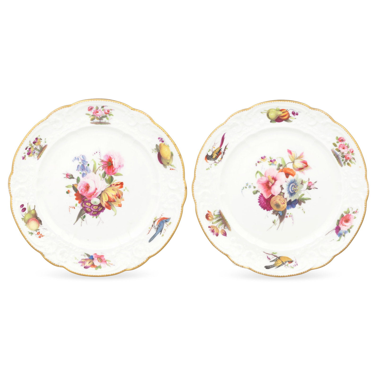 A good pair of Nantgarw small plates of Brace Service type, circa 1818-20 (1 of 1)