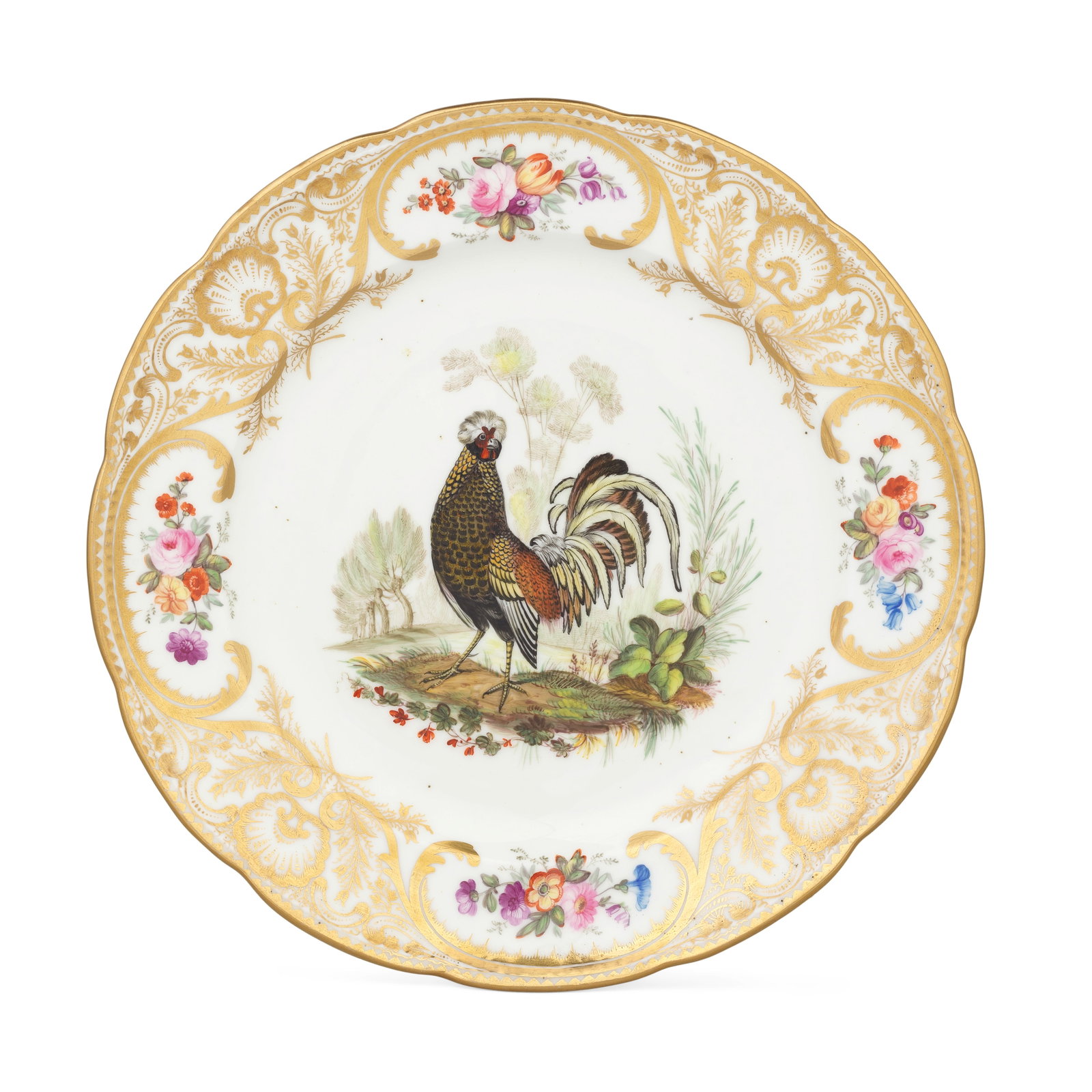 A good Nantgarw plate of Mackintosh Service type, circa 1818-20 (1 of 1)