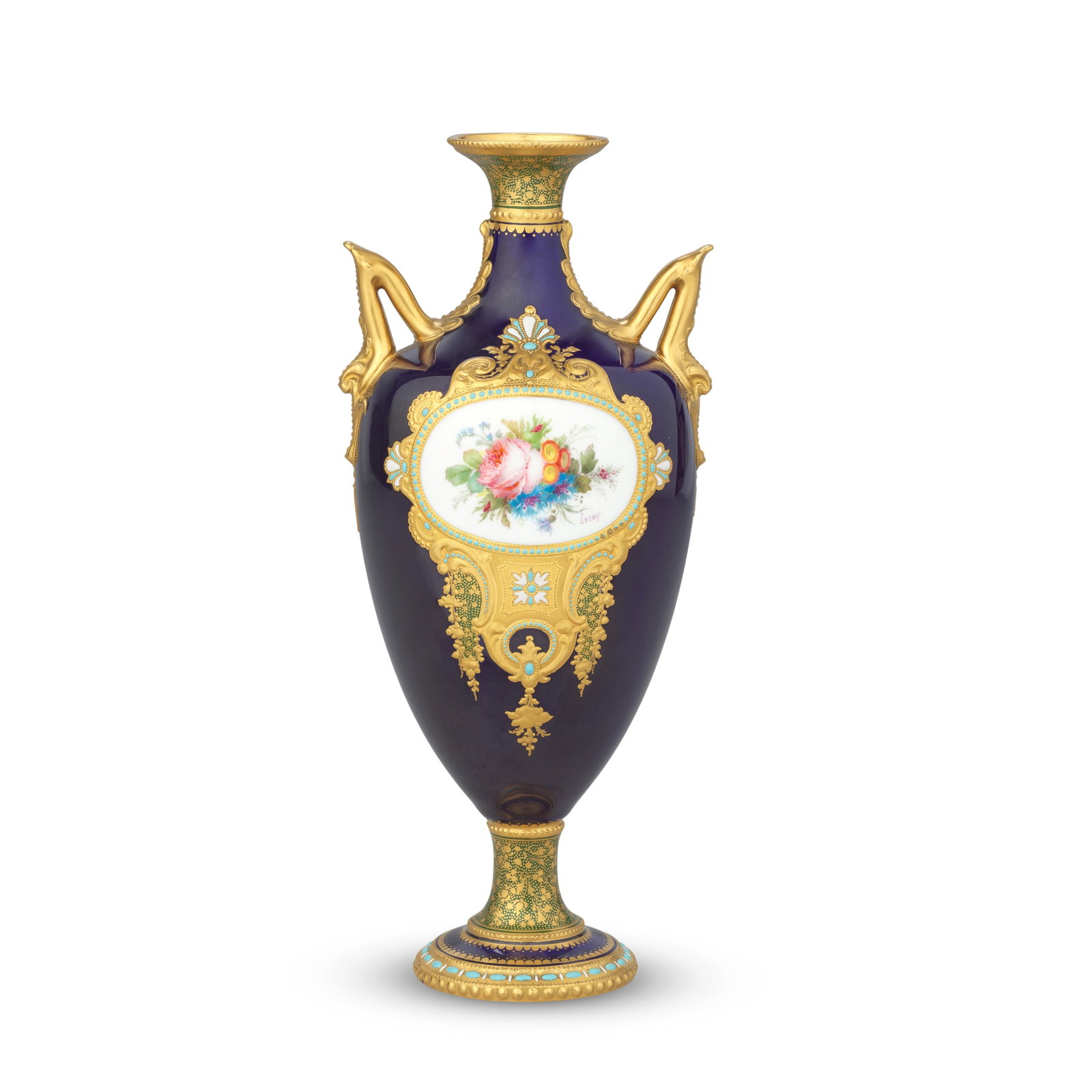 A fine Royal Crown Derby vase by Désiré Leroy, dated 1905 (1 of 1)