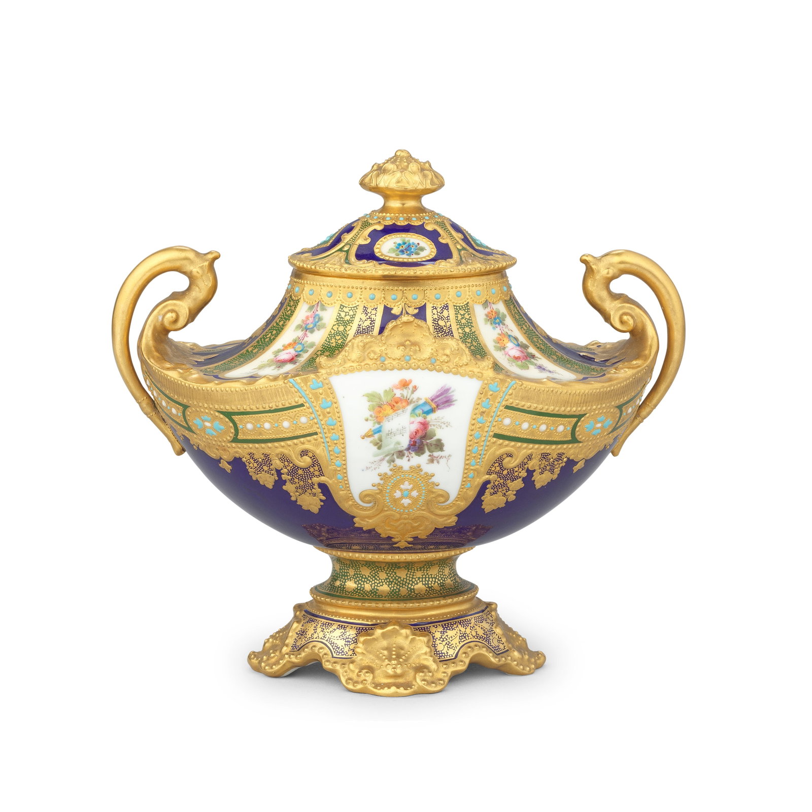 A Royal Crown Derby vase and cover by Désiré Leroy, dated 1906 (1 of 1)