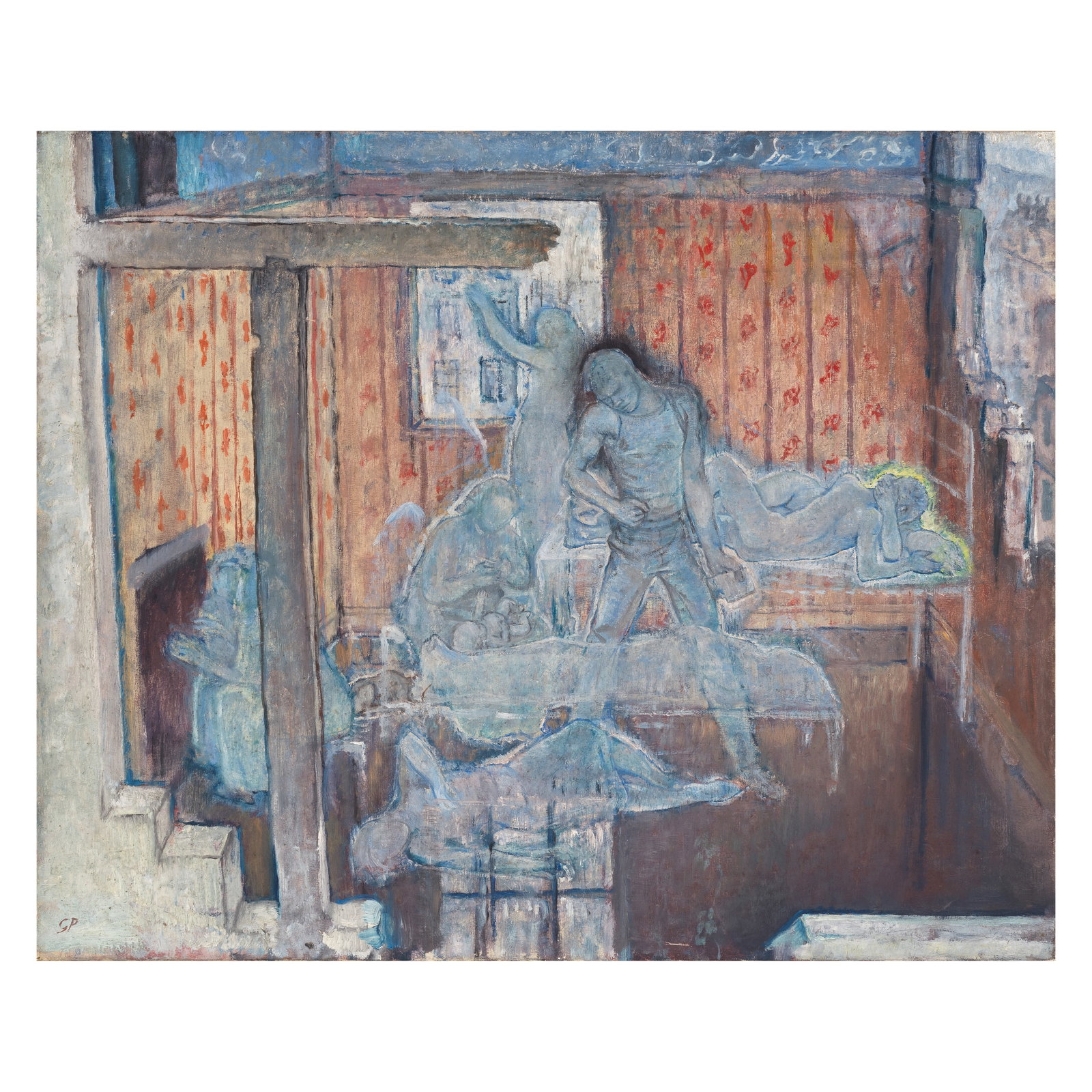 Glyn Warren Philpot R.A. (British, 1884-1937) Former Tenants 49.8 x 61.9 cm. (19 5/8 x 24 3/8 in... (1 of 1)