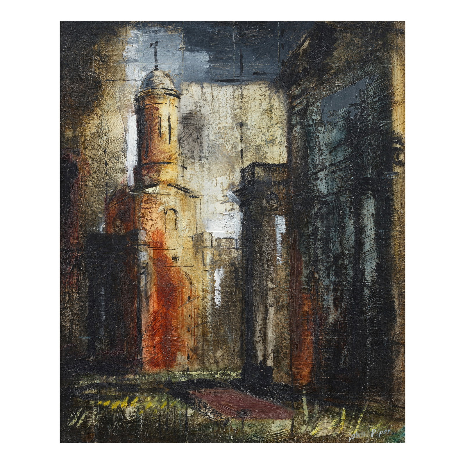 John Piper C.H. (British, 1903-1992) Mistley Church, Essex 61.4 x 50.9 cm. (24 1/4 x 20 1/8 in.) (1 of 1)