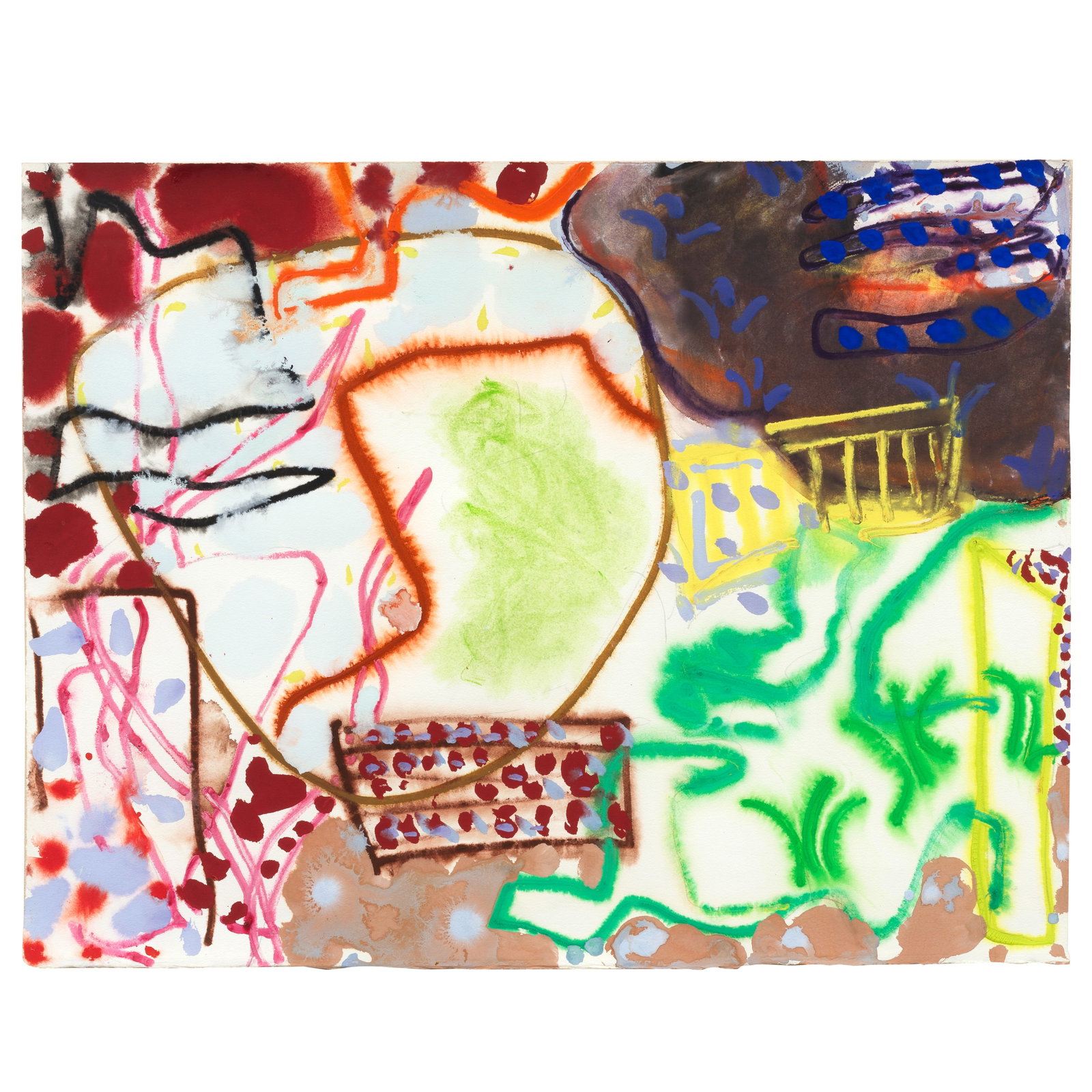 Patrick Heron (British, 1920-1999) FEBRUARY 1 : 1989 58.7 x 76.7 cm. (23 1/8 x 30 1/4 in.) (Exec... (1 of 1)