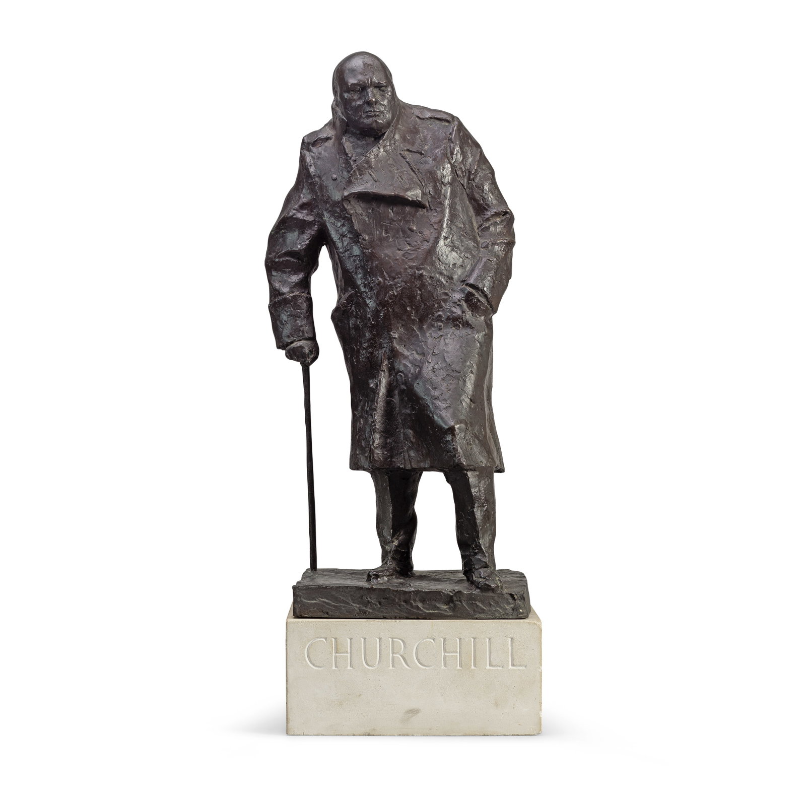 Ivor Roberts-Jones (British, 1916-1996) Sir Winston Churchill, maquette for the monument in Parl... (1 of 1)