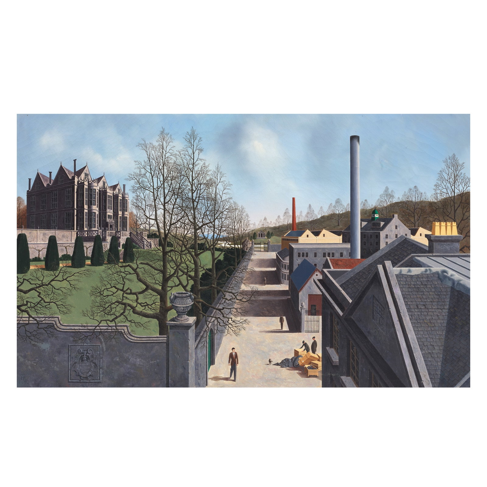 Tristram Hillier R.A. (British, 1905-1983) The Hall & the Mill, Bradford-on-Avon 56 x 91.4 cm. ... (1 of 1)
