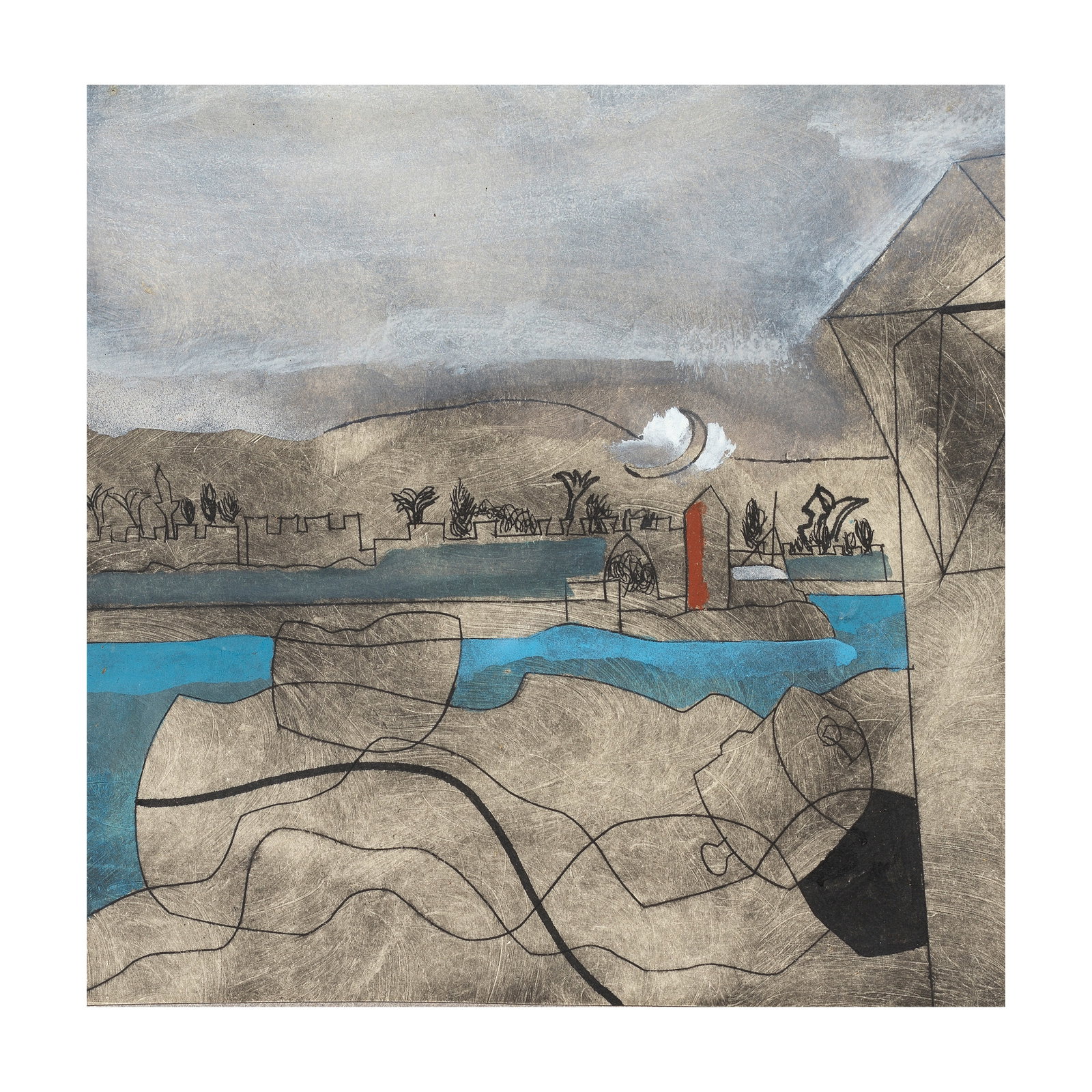 Ben Nicholson O.M. (British, 1894-1982) Rhodos no.3, Variation on a Theme 29.2 x 29.2 cm (11 2/5... (1 of 1)