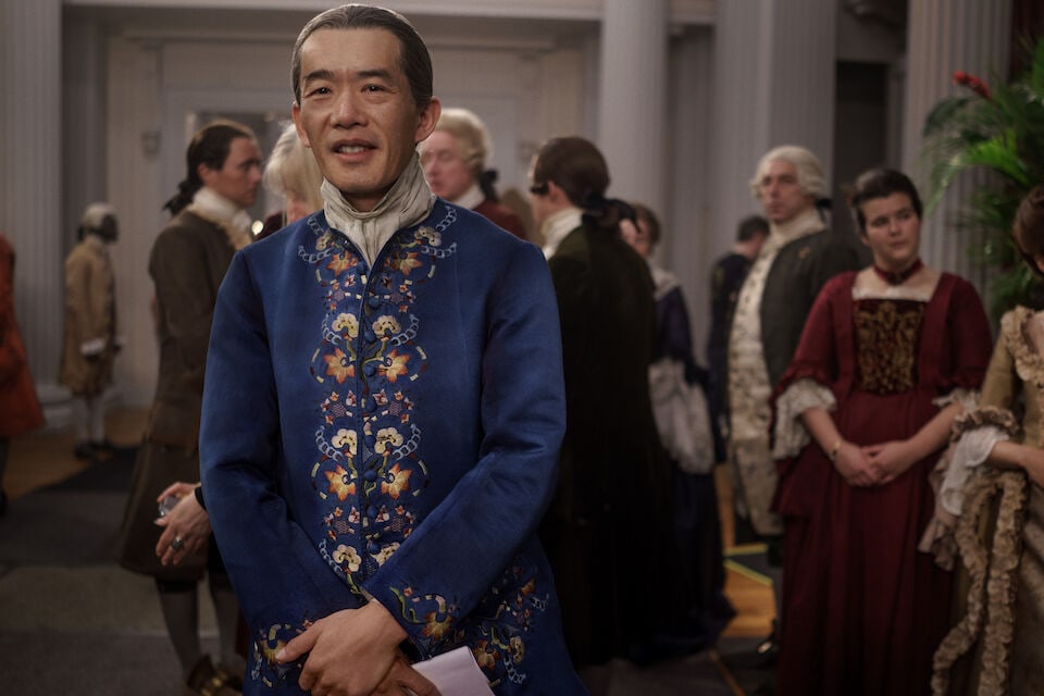Embroidered jacket and breeches, worn by Mr Willoughby Season 3, Episode 12, 'Governor's Ball' 5 - 2