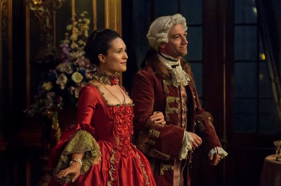 Jules de Rohan's red velvet suit Season 2, Episode 4, 'La Dame Blanche' 2 - 2