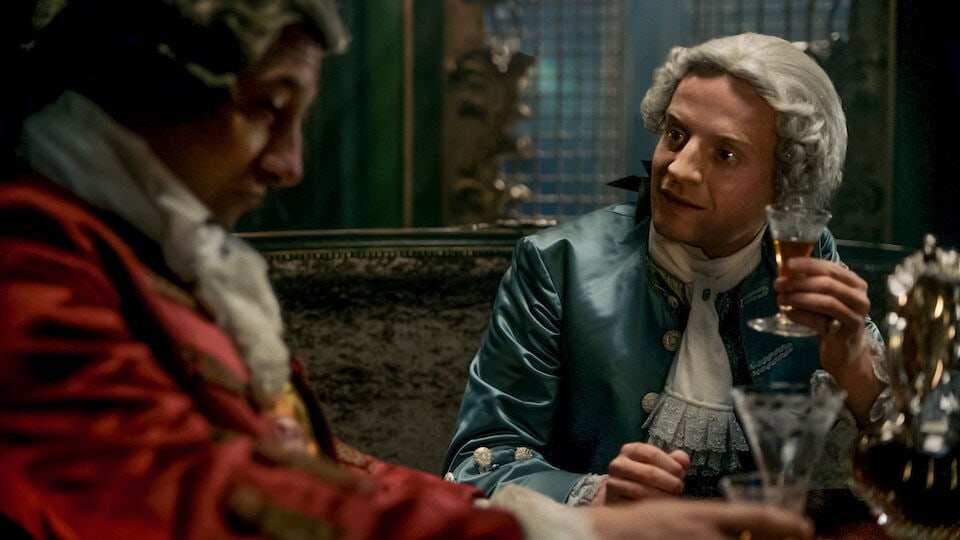 Two regal court suits in gold and blue, worn by Prince Charles Season 2, Episode 5, 'Untimely Re... - 7