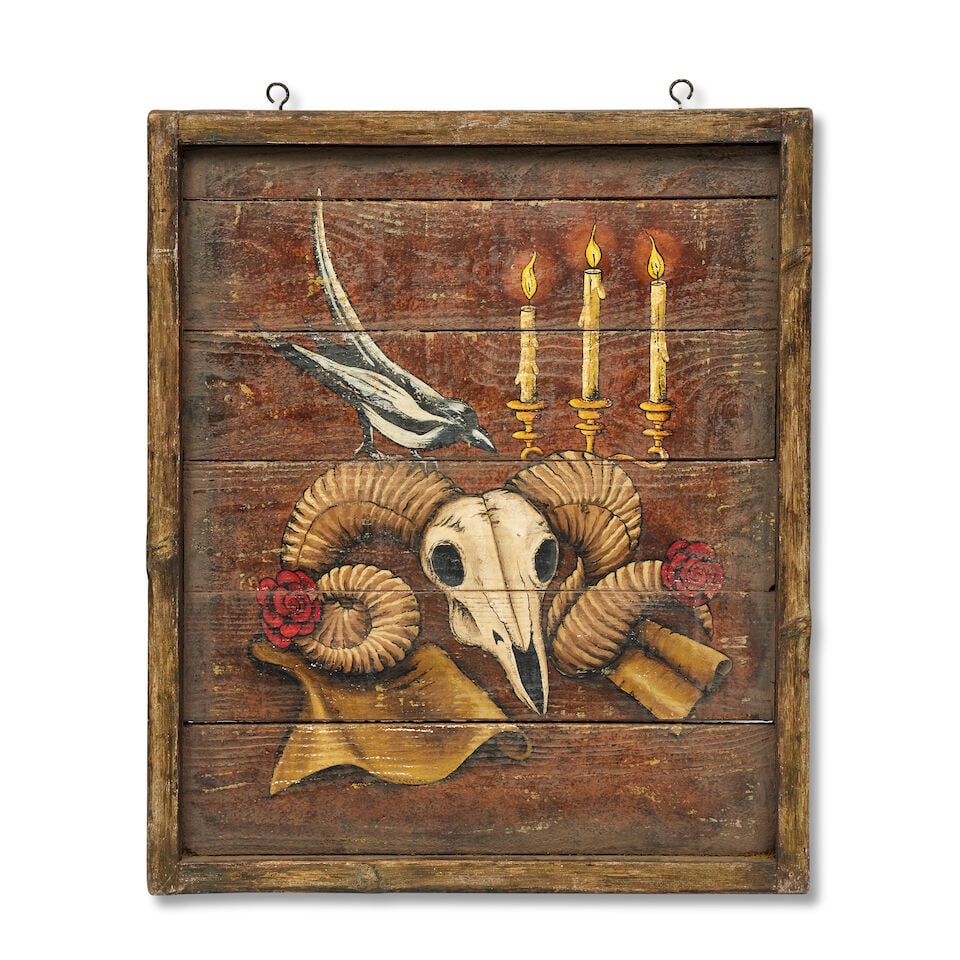 A painted double sided hanging sign First seen Season 7, Episode 10, 'Brotherly Love', for the P... - 3