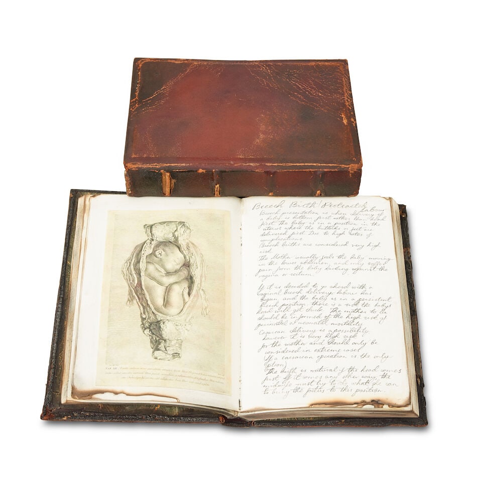 Two of Claire's burnt leather journal props Possibly acquired for Season 8, Episode 1, 'Soul of ... - 2