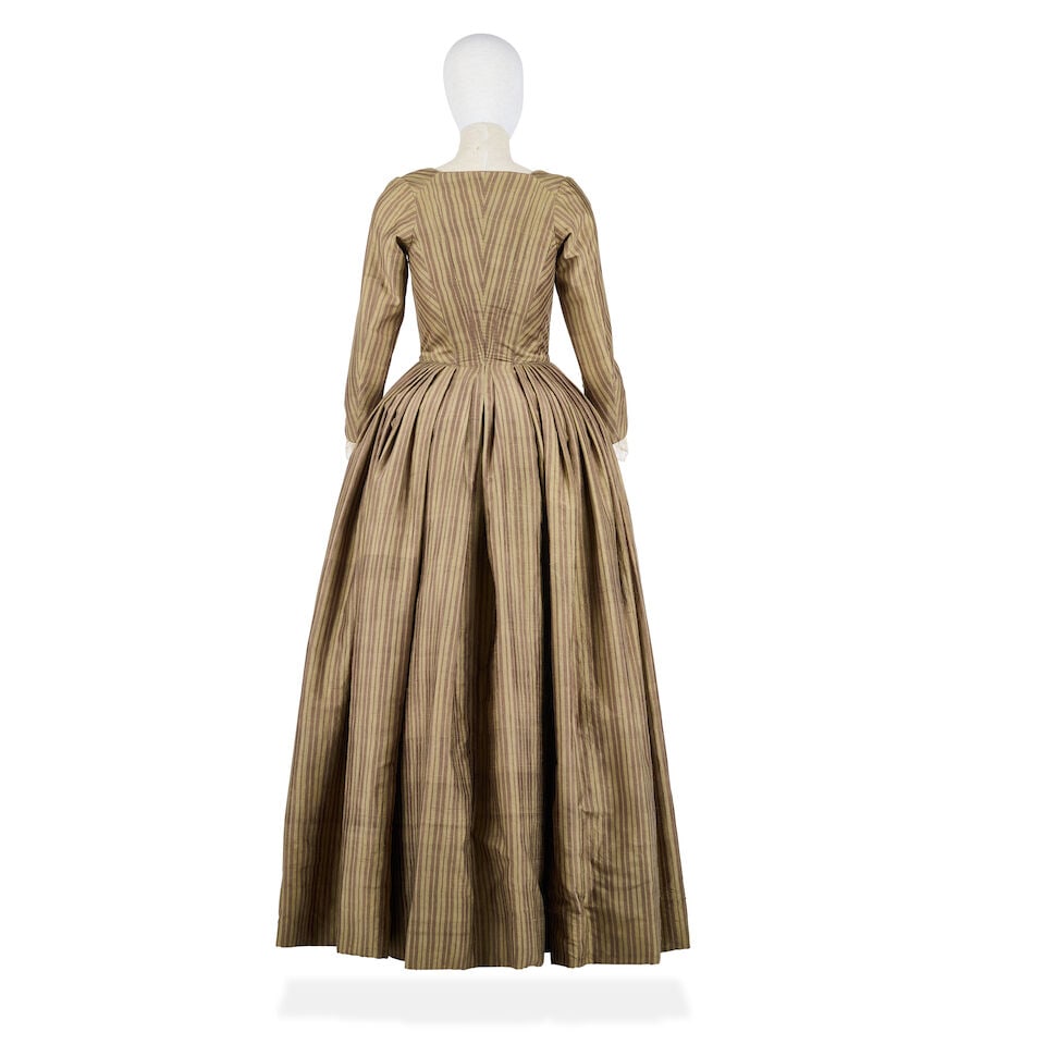 Amaranthus Grey's green silk striped dress Season 8, Episode 3, 'Abies Fraseri' 2 - 2