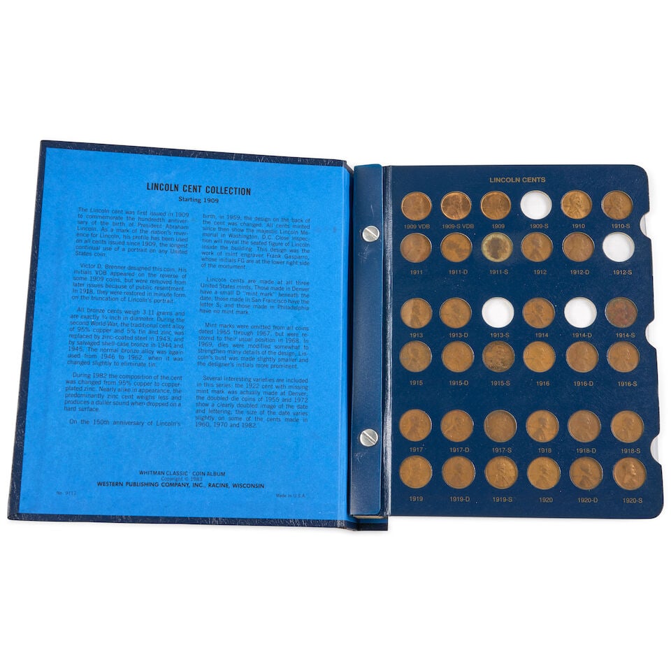 A NEARLY COMPLETE SET OF UNITED STATES LINCOLN CENTS, 1909-2006 INCLUDING SEVERAL KEY DATES AND ... (1 of 8)