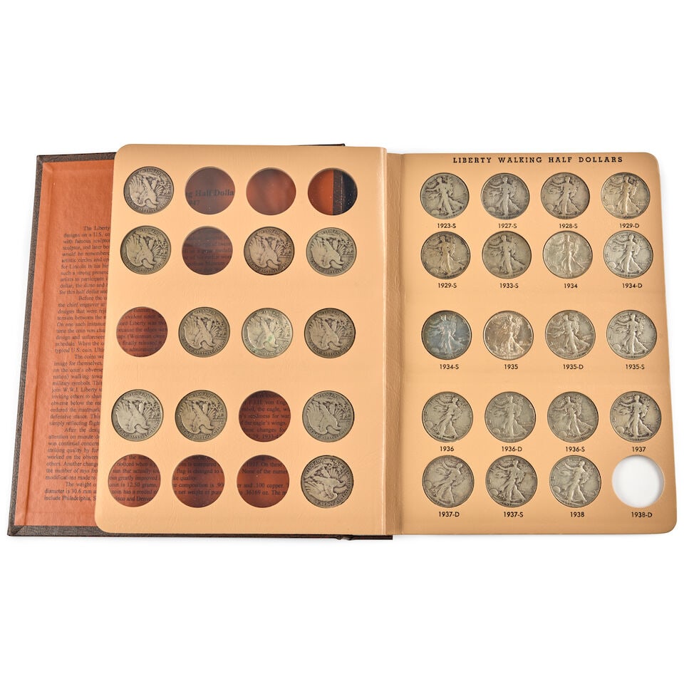 A PARTIAL SET OF UNITED STATES WALKING LIBERTY HALF DOLLARS. - 4