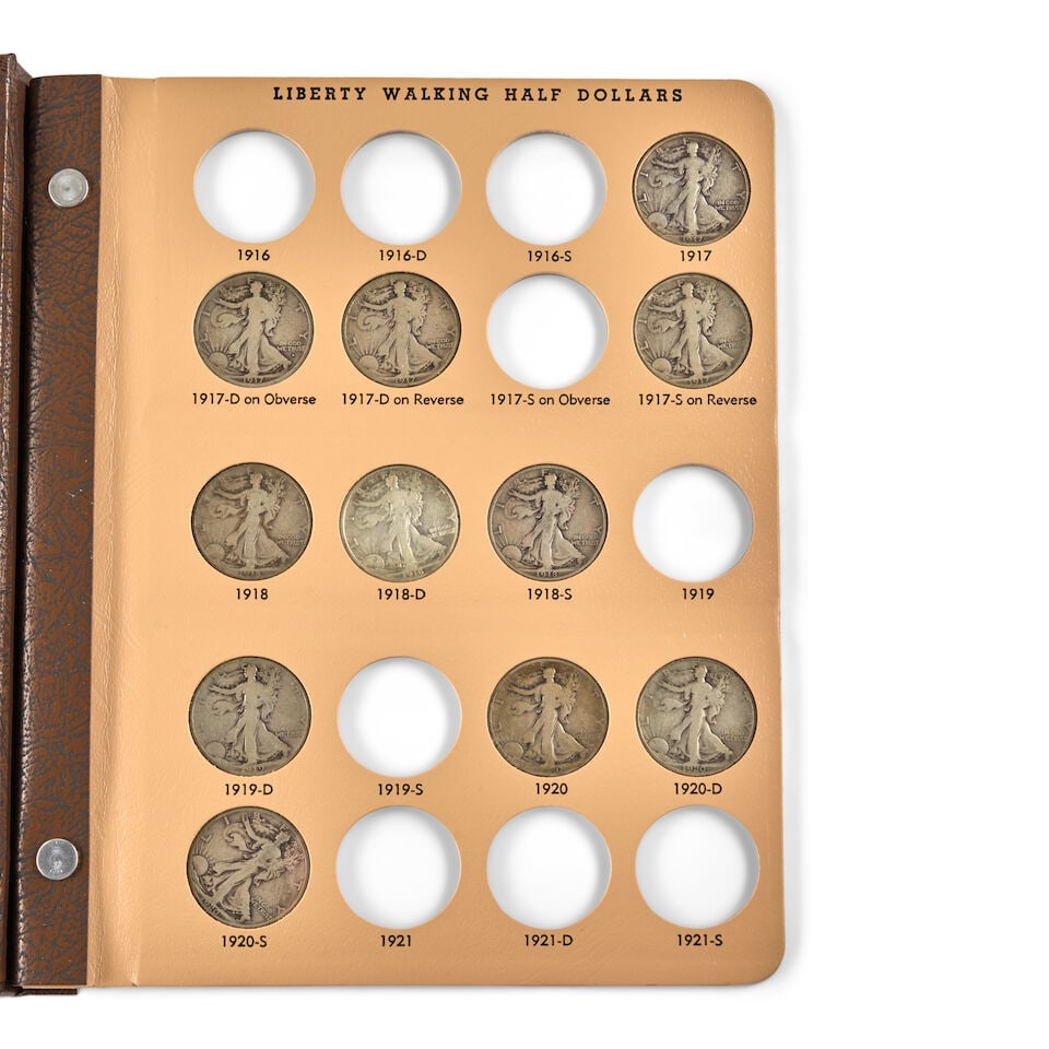 A PARTIAL SET OF UNITED STATES WALKING LIBERTY HALF DOLLARS. - 5