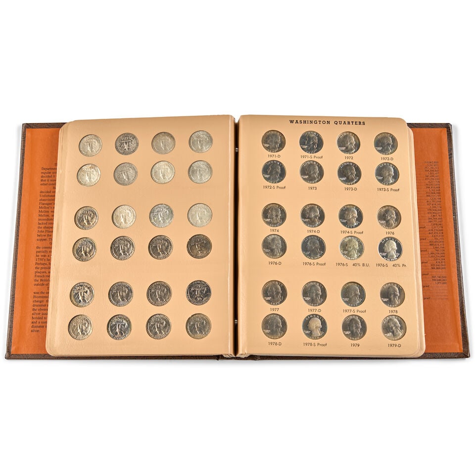 A NEARLY COMPLETE SET OF UNITED STATES WASHINGTON QUARTERS, 1932-1998, INCLUDING PROOF-ONLY ISSUES. - 2