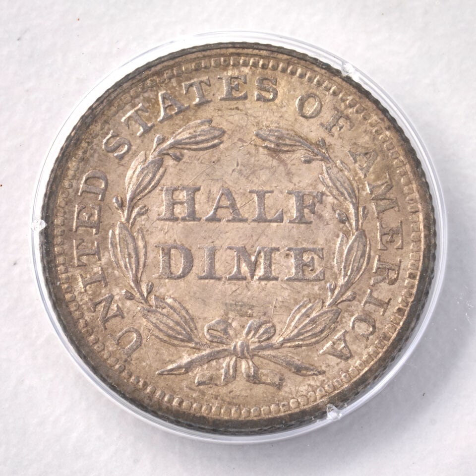 THREE UNITED STATES HALF DIMES. - 5