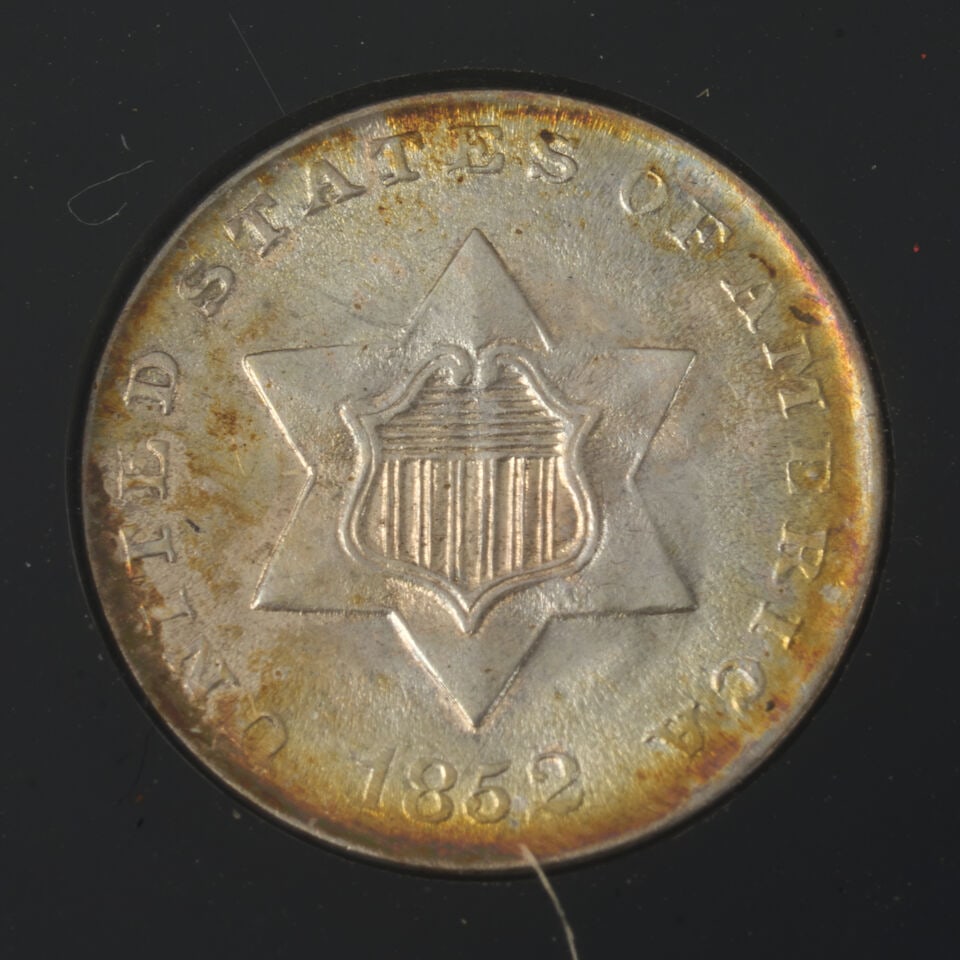 THREE UNITED STATES THREE-CENT PIECES. - 4