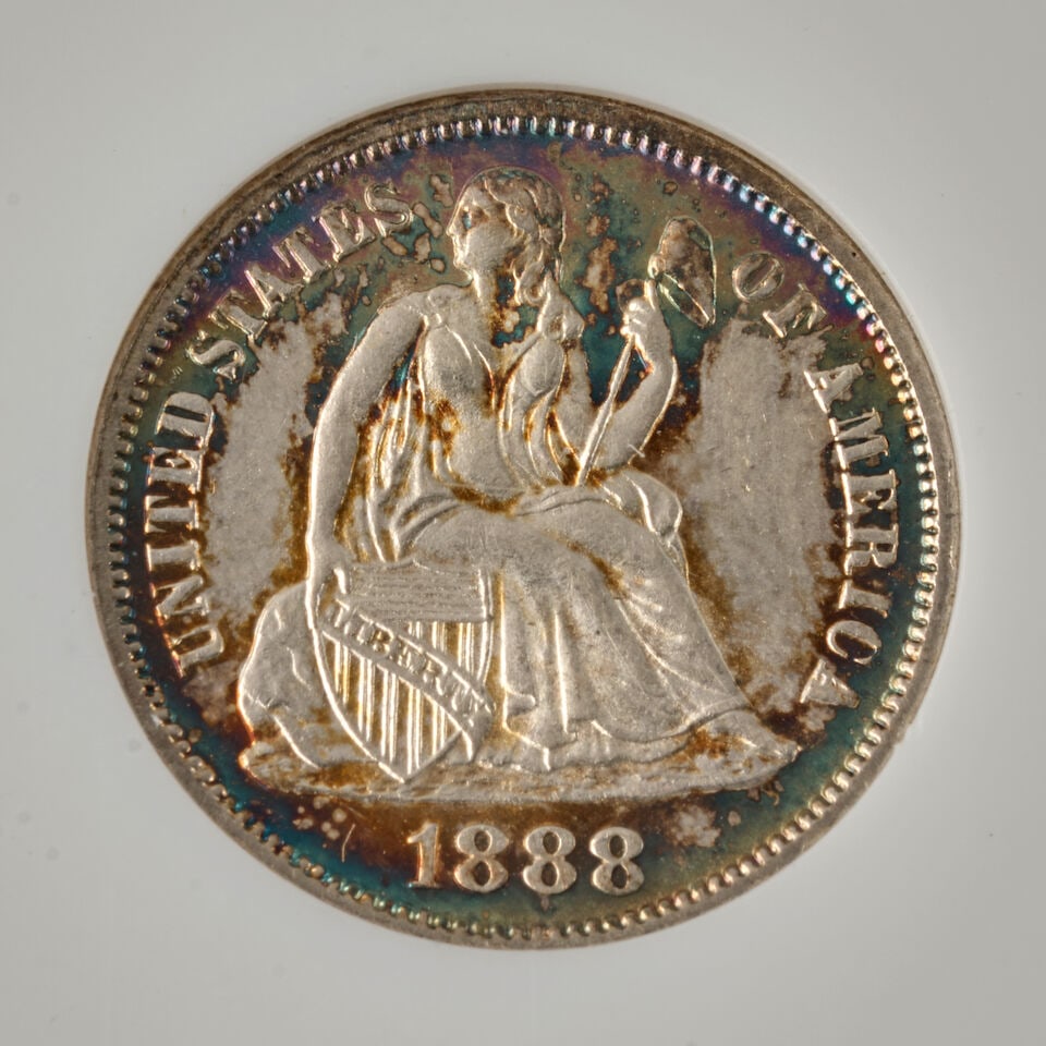 THREE UNITED STATES DIMES. - 2