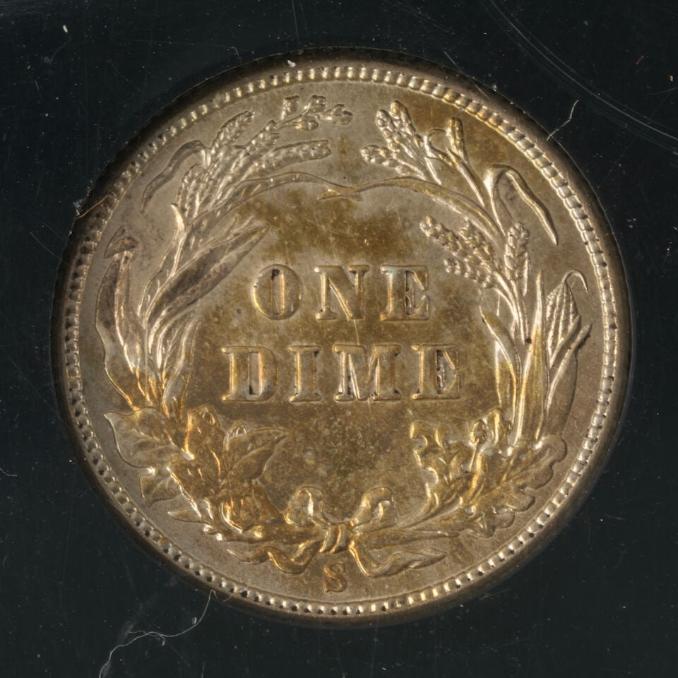 THREE UNITED STATES DIMES. - 7