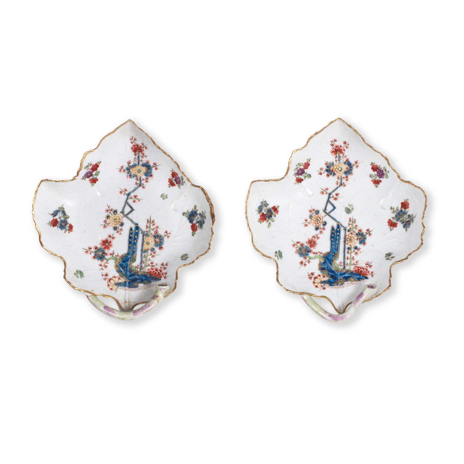 Two Cozzi leaf-shaped dishes, 18th century (1 of 1)