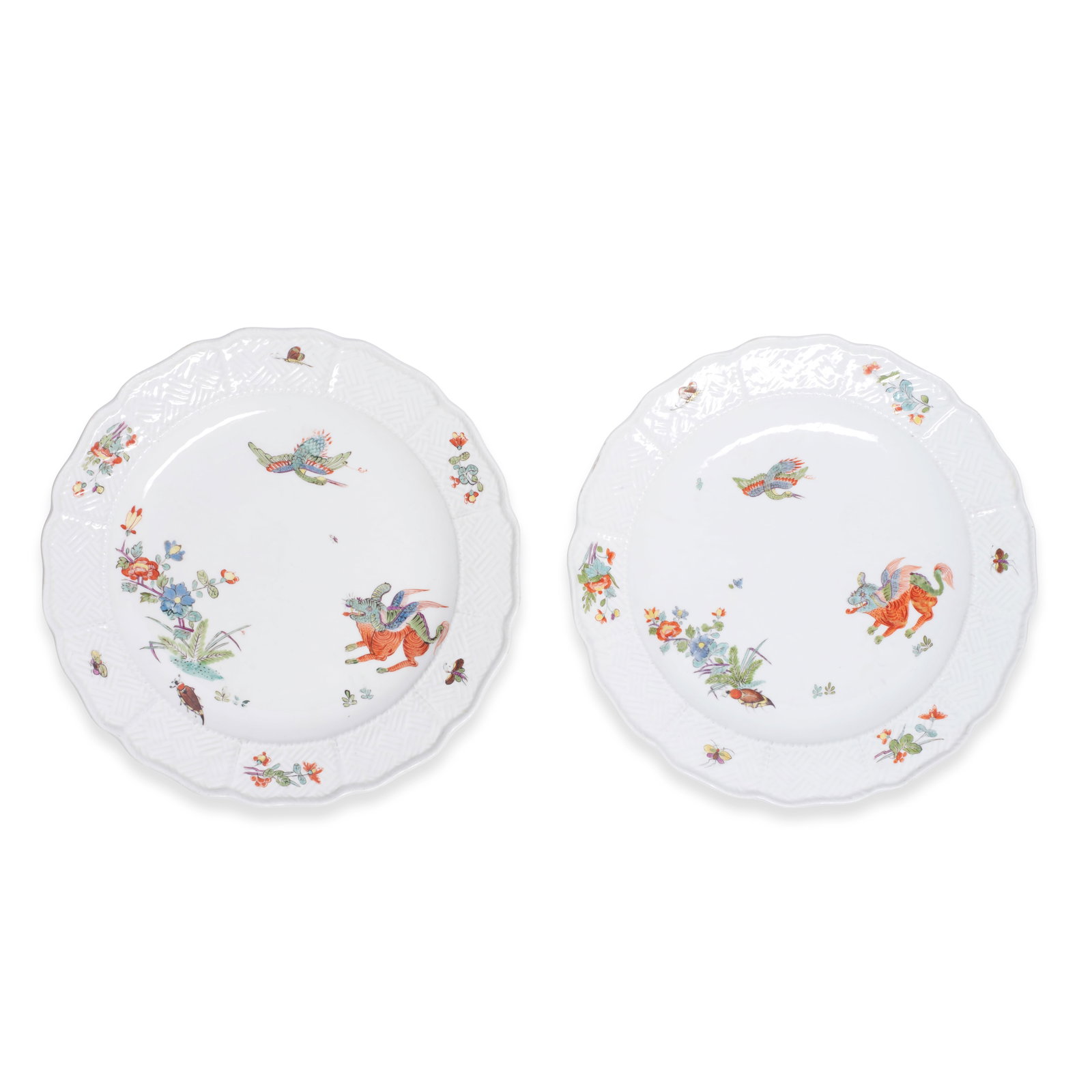A pair of Meissen plates, circa 1740 (1 of 1)