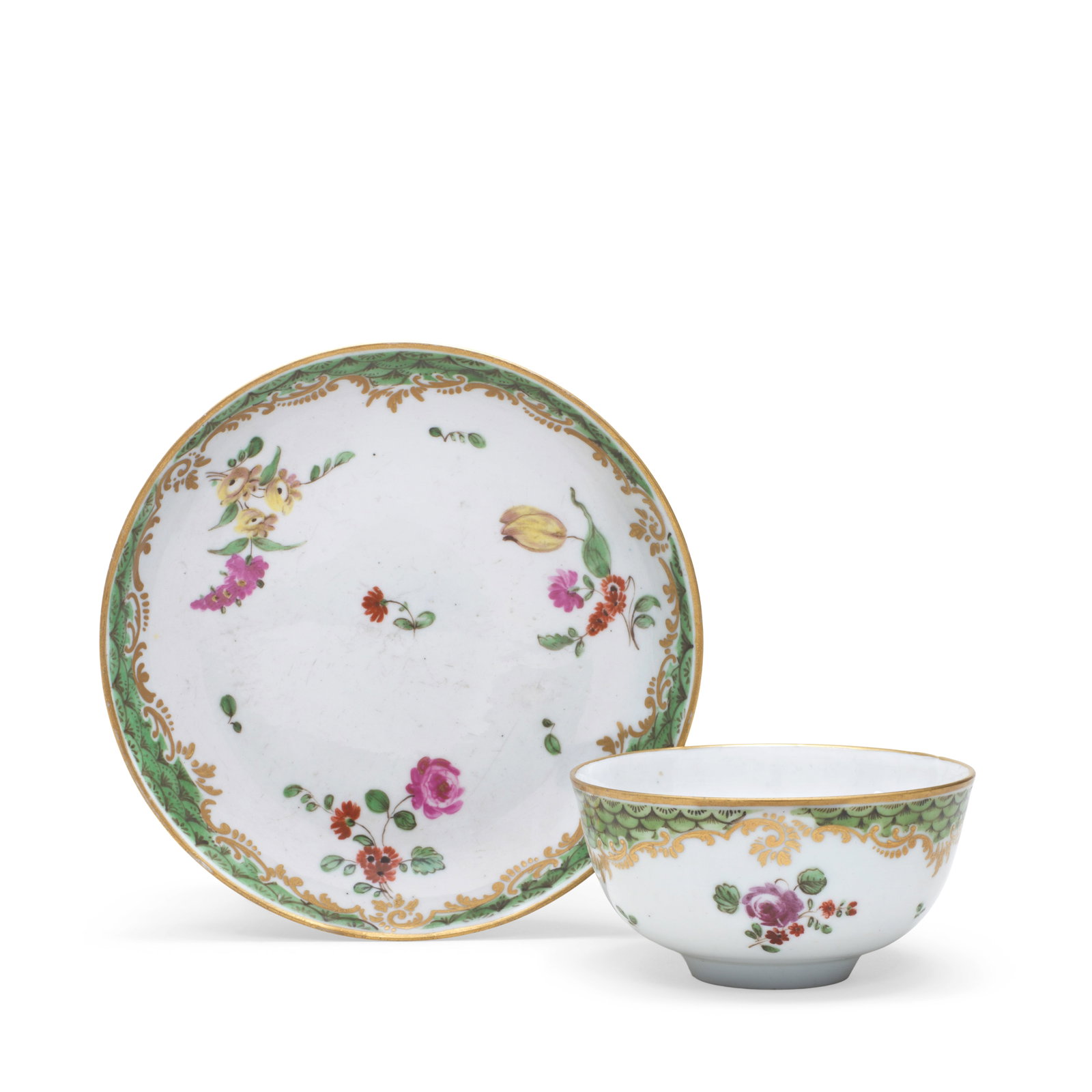 A Cozzi teabowl and saucer, circa 1770 (1 of 1)