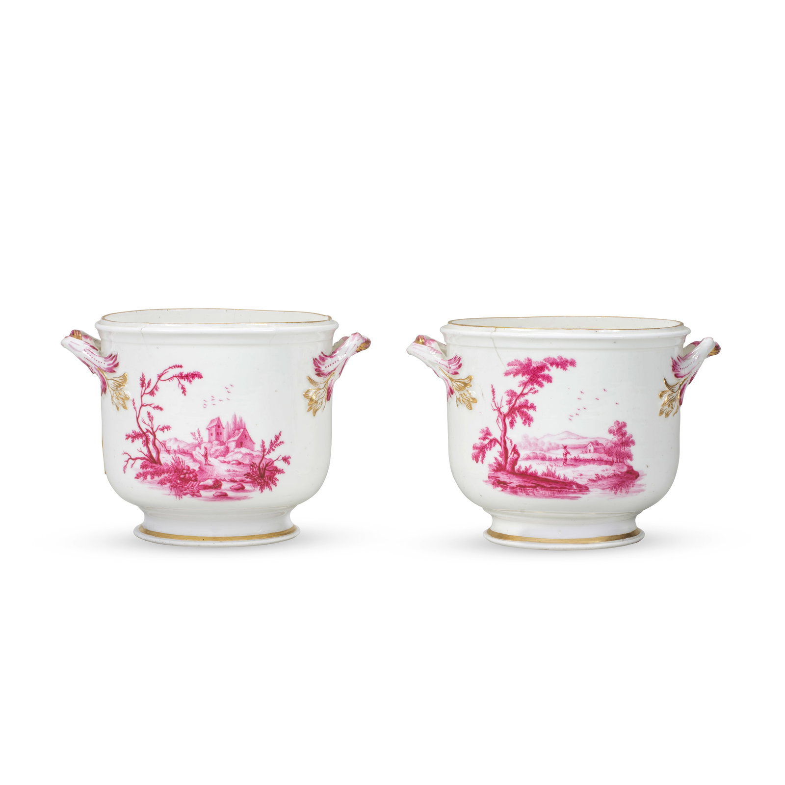 A pair of Vincennes bottle coolers (seaux à demi-bouteille), circa 1750-53 (1 of 1)