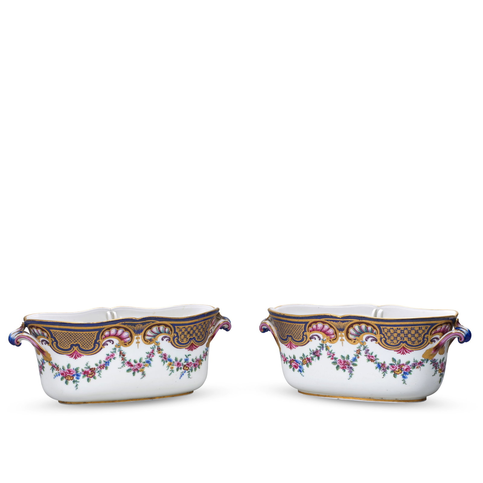 A pair of Sèvres oval coolers (Seaux ovales à liqueur) from the service for the Vicomt... (1 of 1)