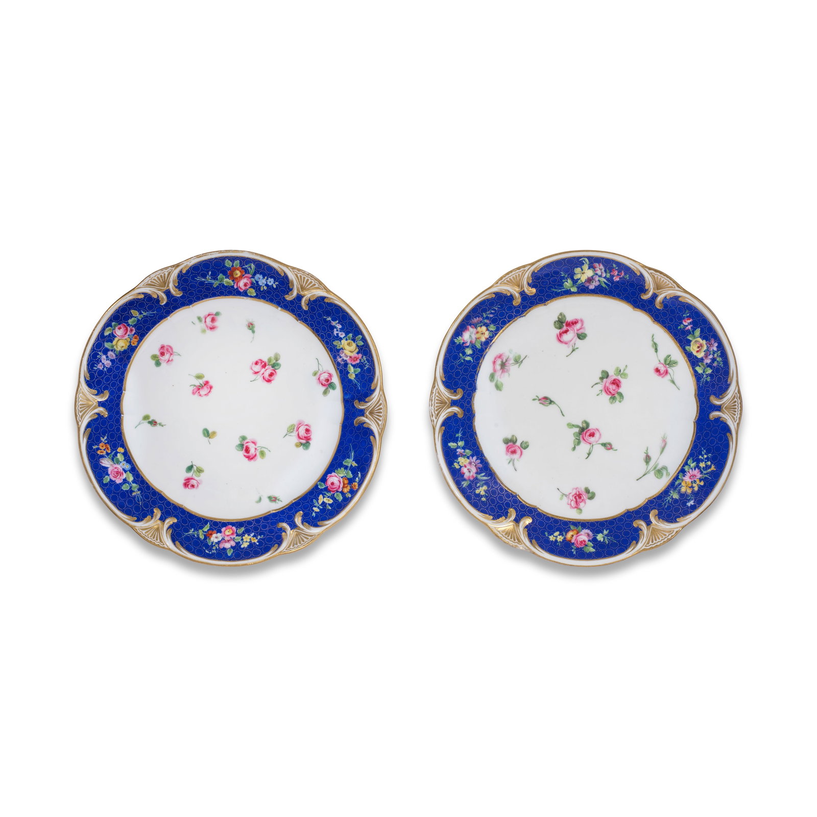 Two Sèvres blue-ground plates, dated 1771 (1 of 1)