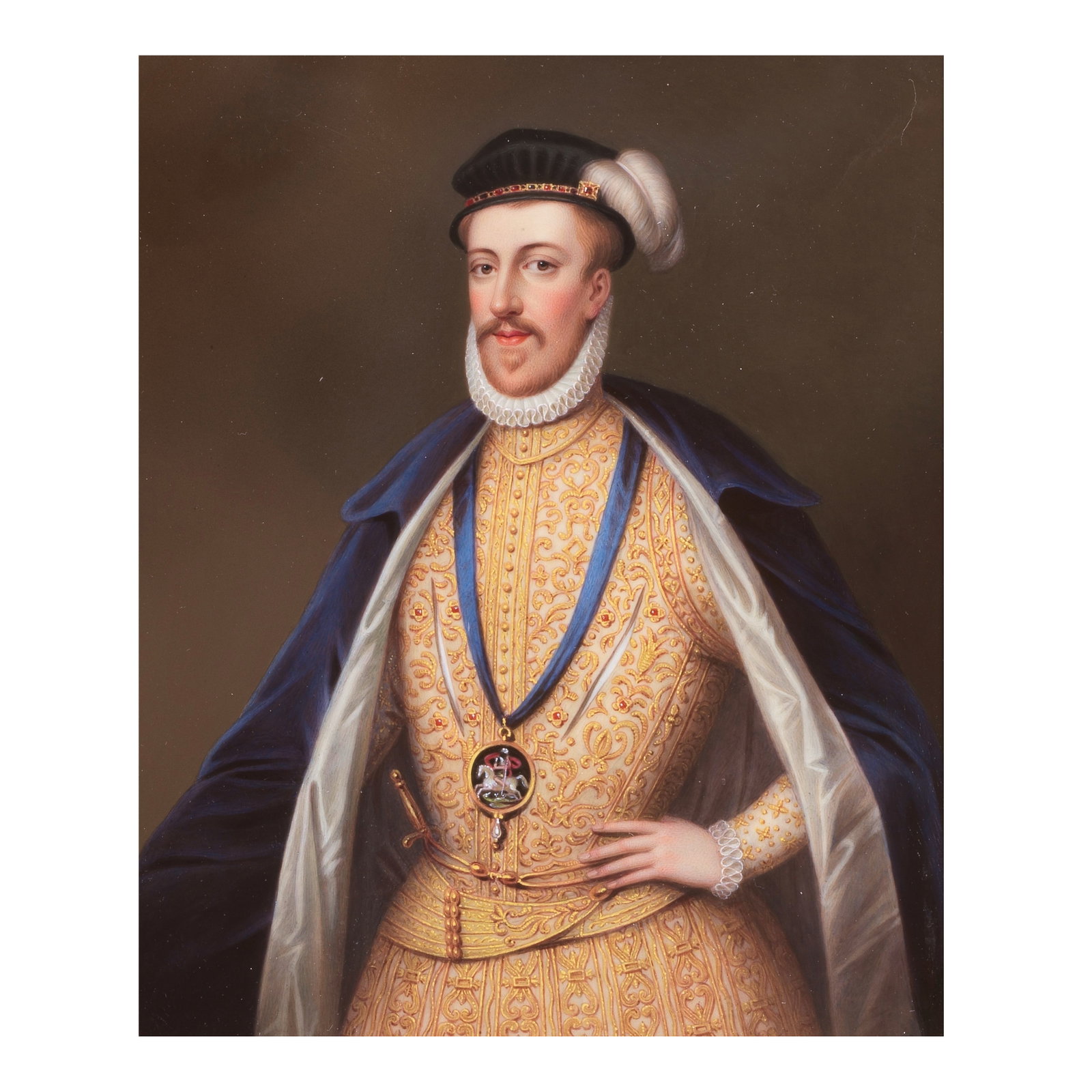 Henry Bone R.A. (1755-1834) Thomas Howard K.G. K.B., 4th Duke of Norfolk (1536-72), wearing dark... (1 of 1)