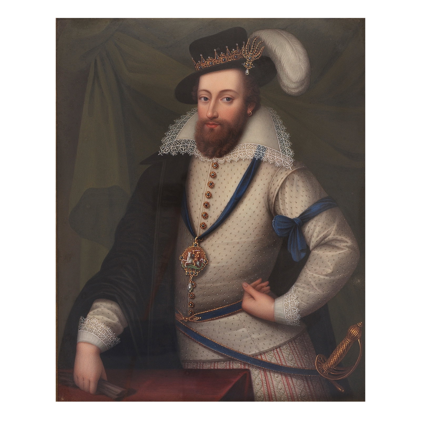 Henry Bone R.A. (British, 1755-1834) A Royal or Noble Gentleman now believed to be Christian IV ... (1 of 1)