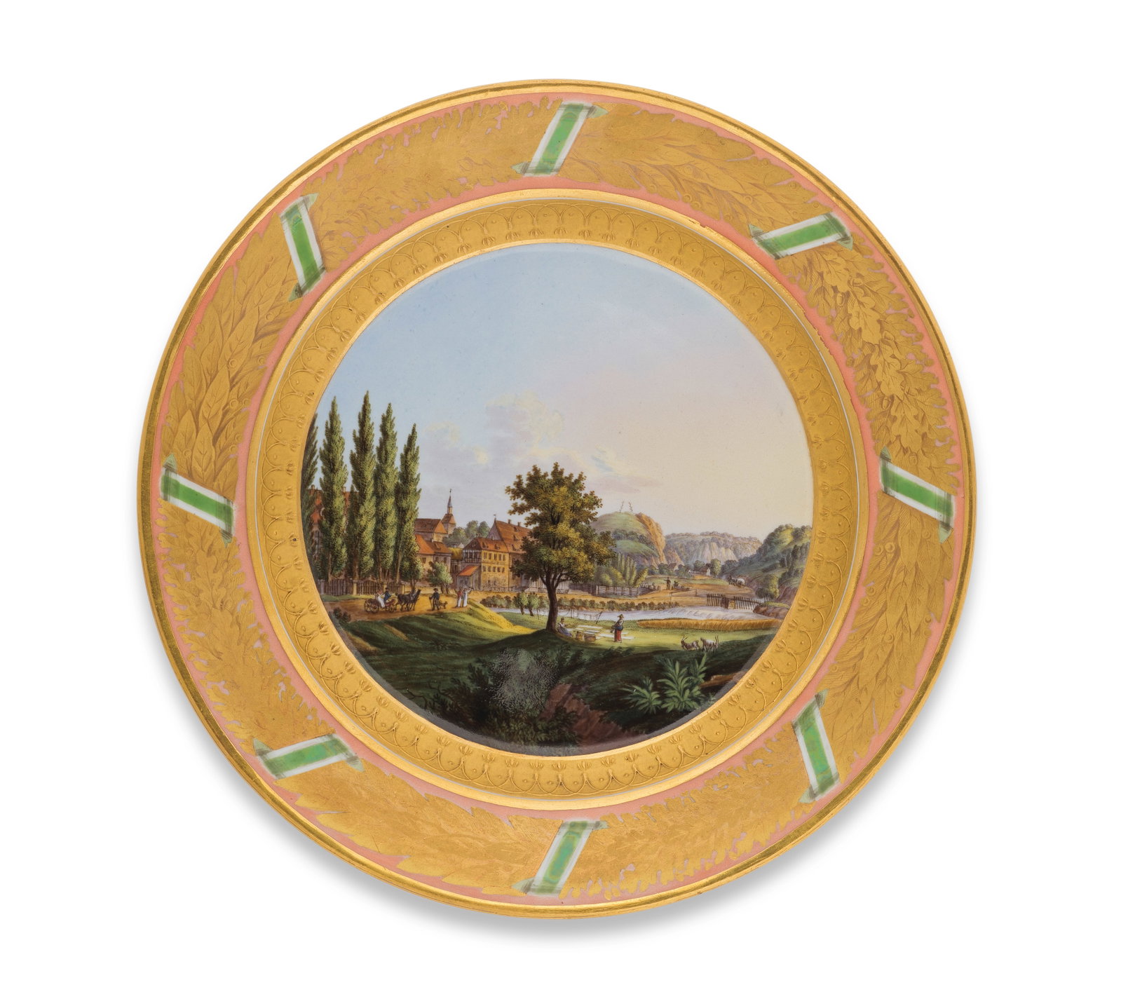 A very rare Meissen plate from the 'Saxon service' for the Duke of Wellington, circa 1819-20 (1 of 1)