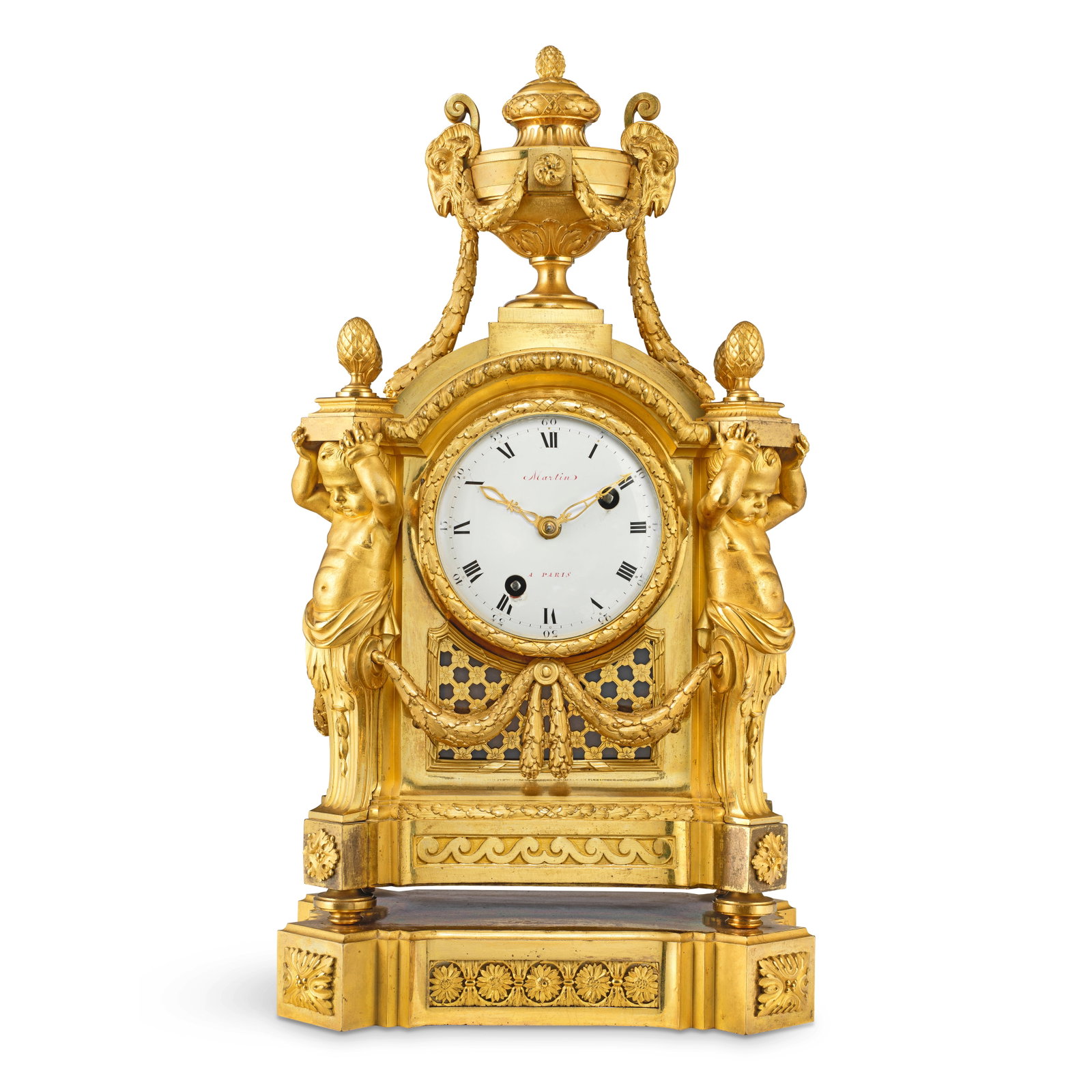 A good late 18th century French ormolu striking mantel clock, the case by St Germain The movemen... (1 of 1)