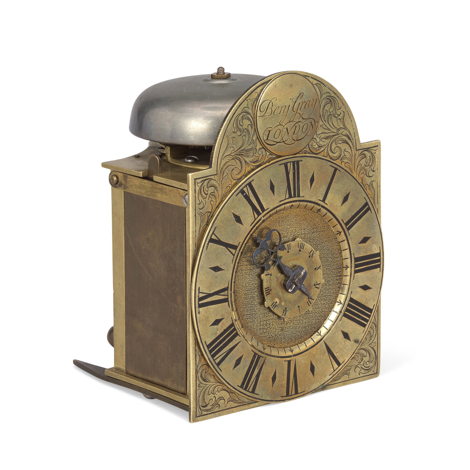 A good third quarter of the 18th century miniature wall alarm timepiece Benjamin Gray, London (1 of 1)