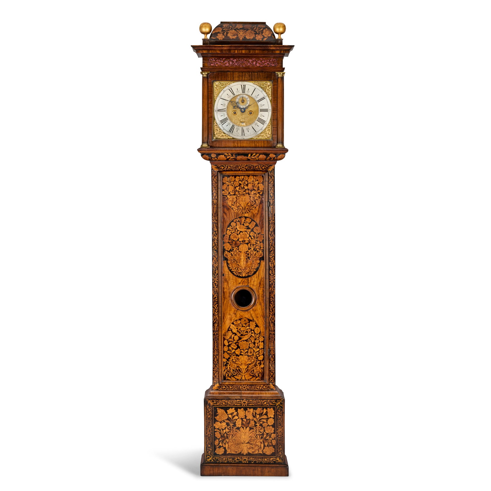 A late 17th century walnut and marquetry veneered month duration longcase clock Fabian Robin, Mo... (1 of 1)