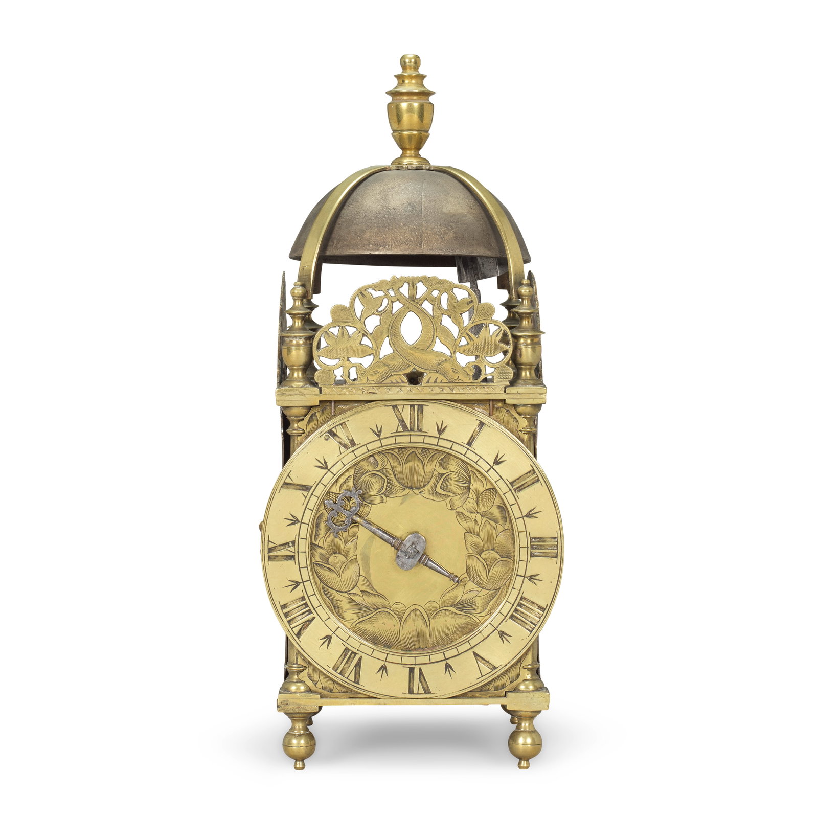 A mid 17th century brass striking lantern clock (1 of 1)