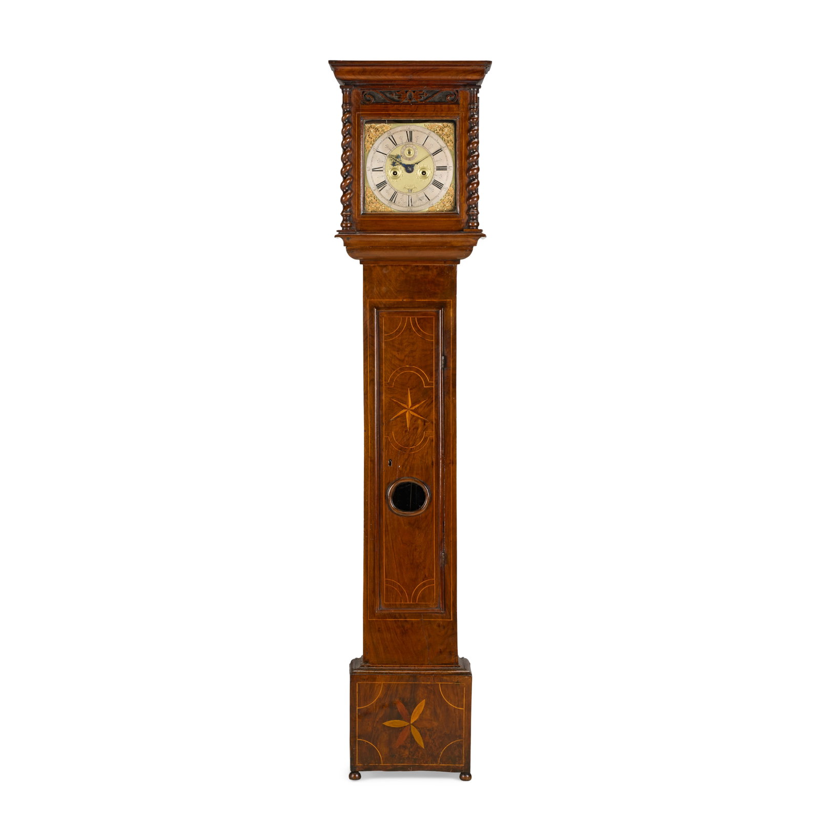 An interesting late 17th century provincial walnut veneered longcase clock Walter Archer, Stow-o... (1 of 1)