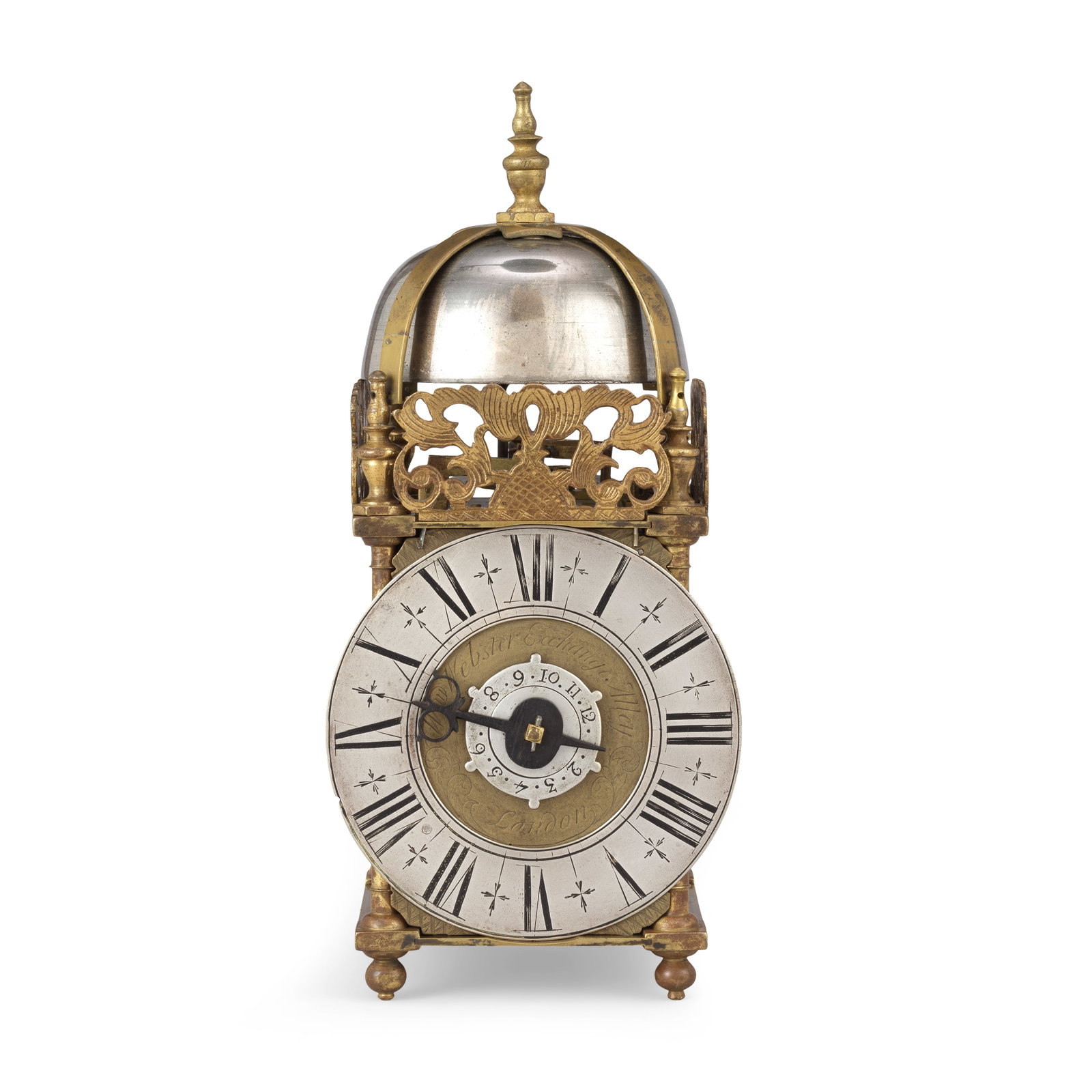 An early 18th century miniature lantern clock alarm timepiece alarm William Webster, Exchange Al... (1 of 1)